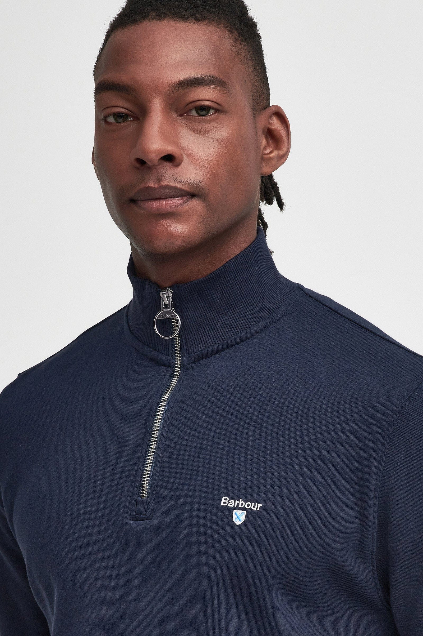 Barbour Beckhill Half Zip Sweatshirt - Navy