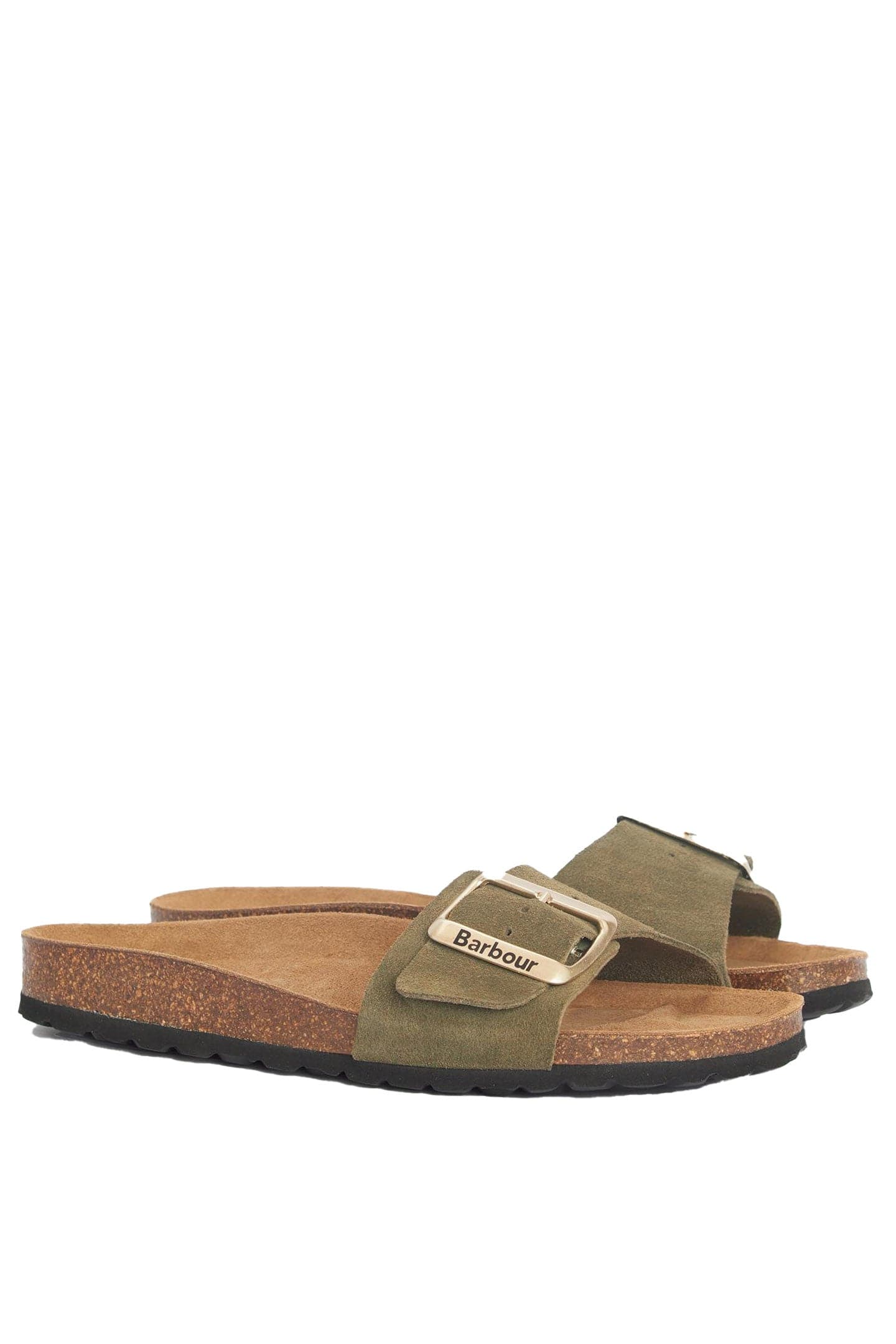 Barbour Benton Sandals - Olive Suede