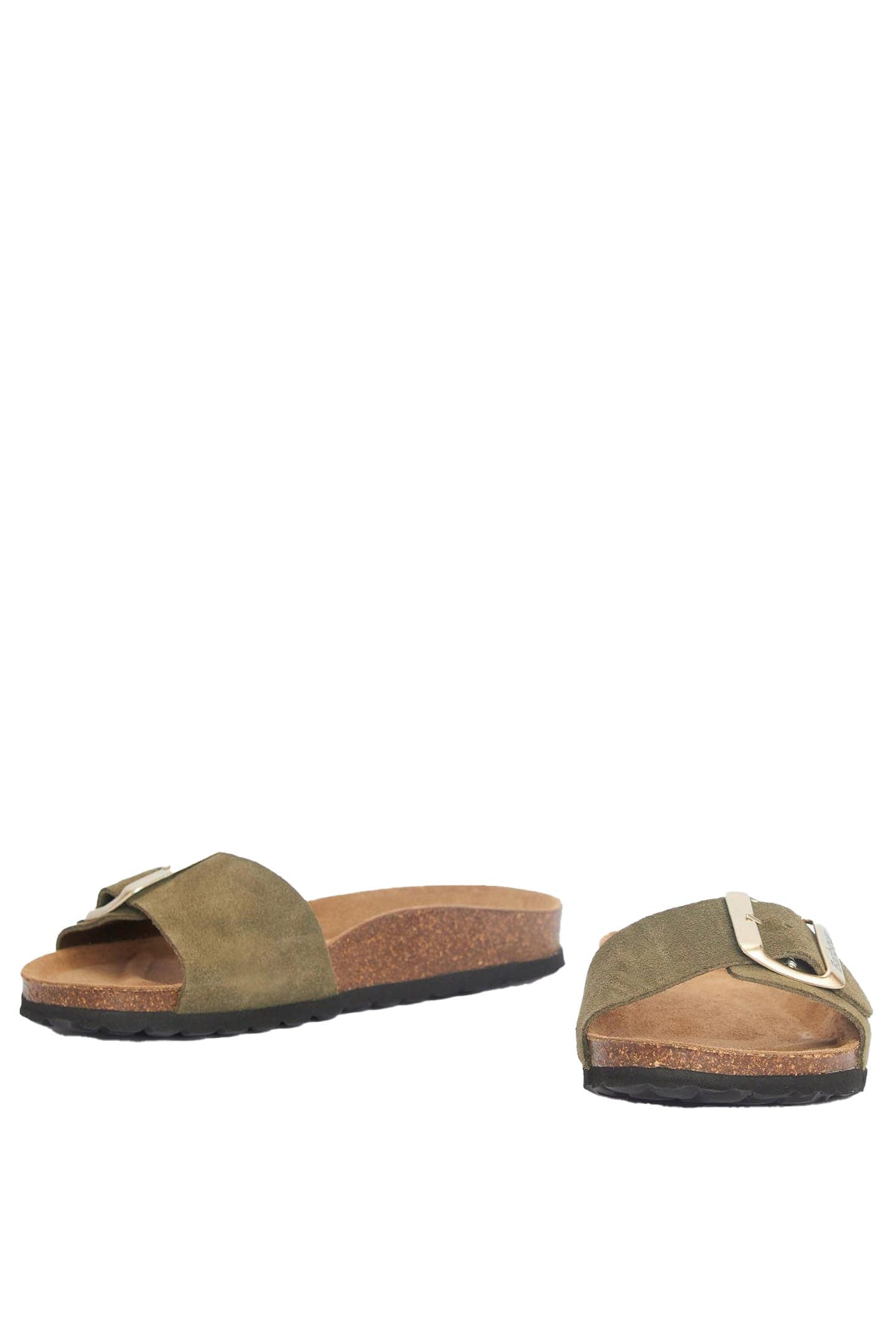Barbour Benton Sandals - Olive Suede