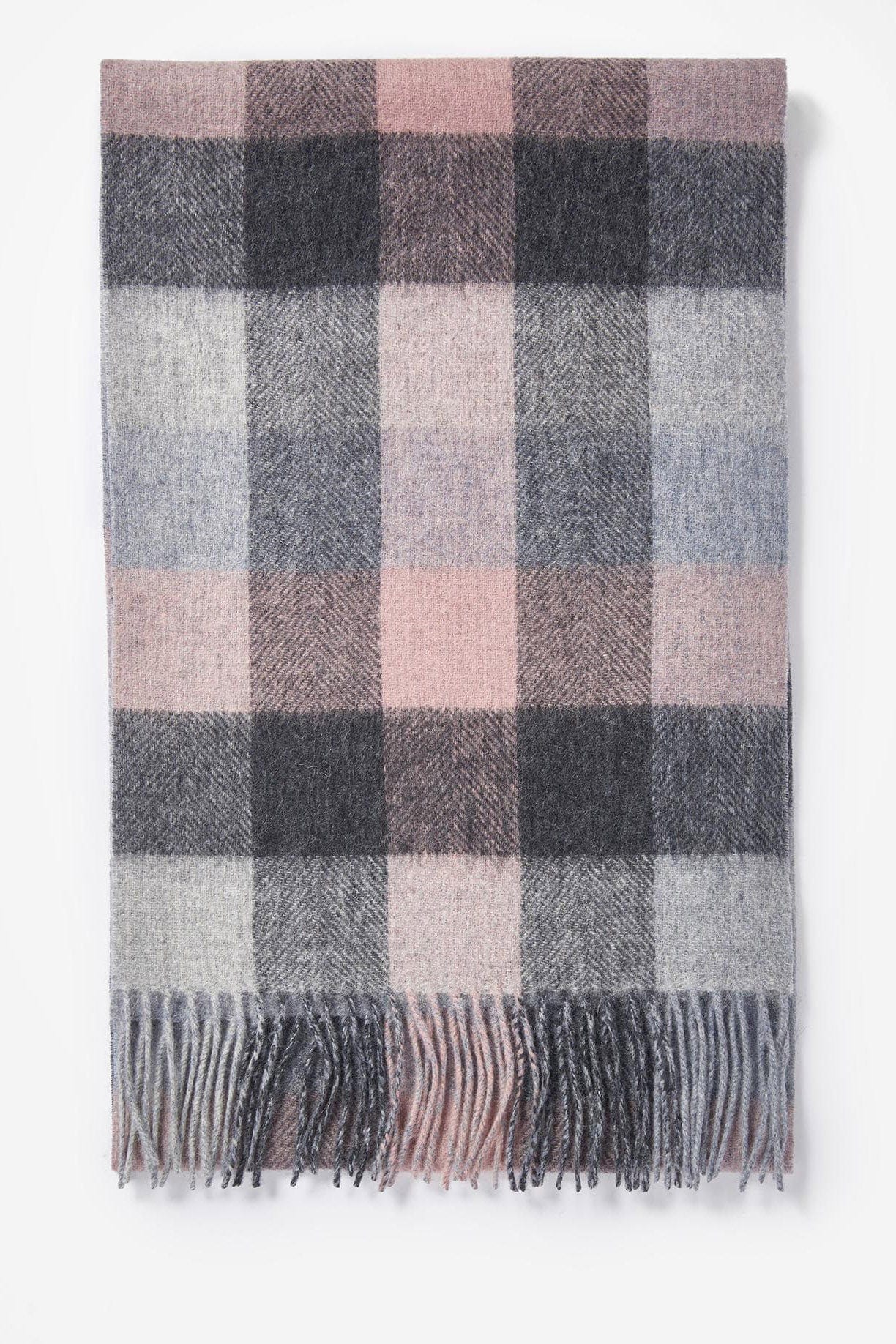 Barbour Birch Check Scarf - Pearl Grey LSC0436_GY11_OS