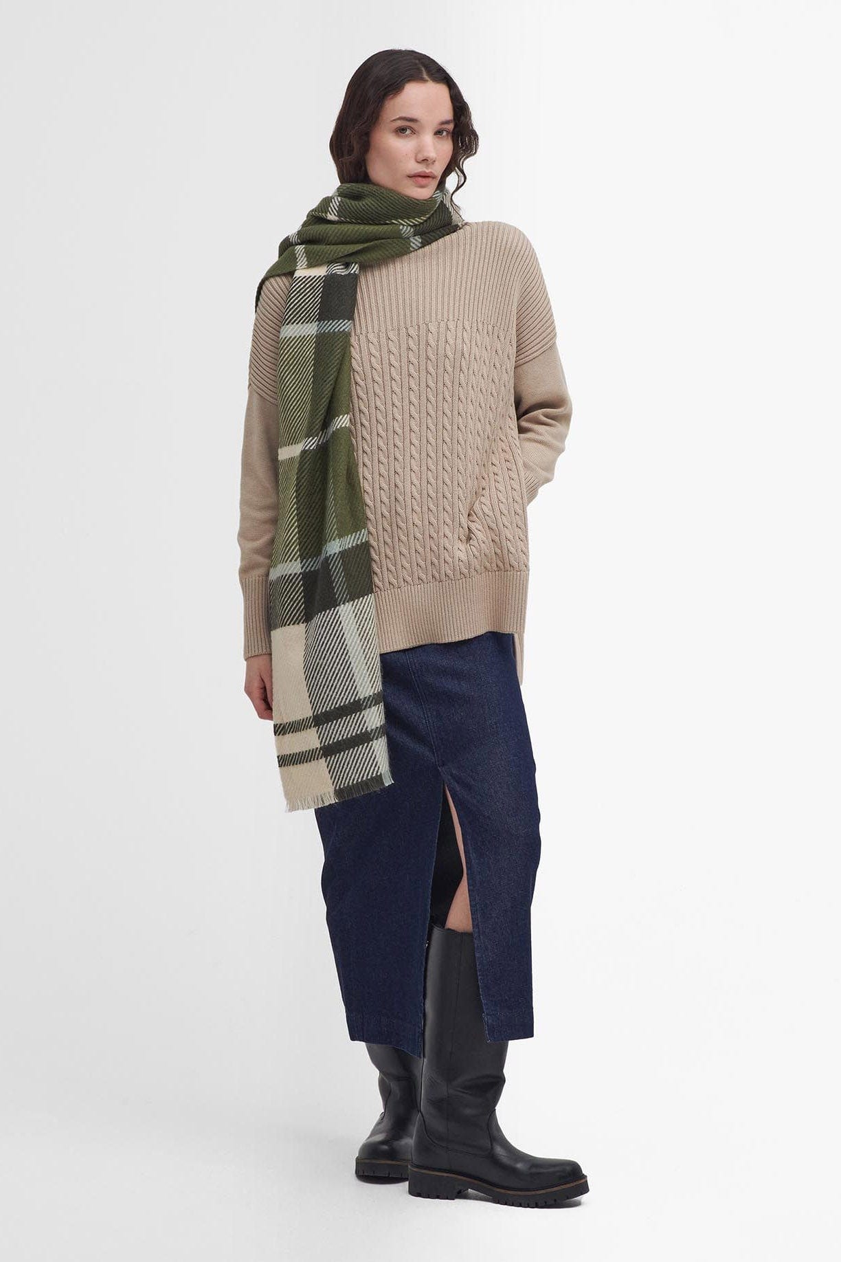 Barbour Blair Tartan Scarf - Ancient Loden LSC0308_GN71_OS