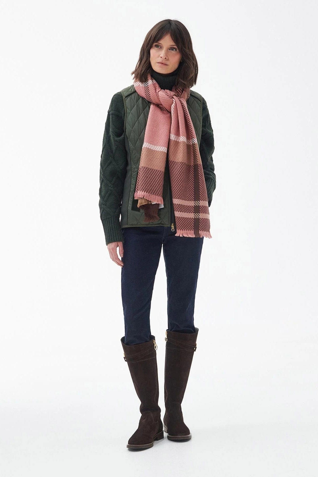 Barbour Blair Tartan Scarf - Chocolate Tartan LSC0308_BR91_OS