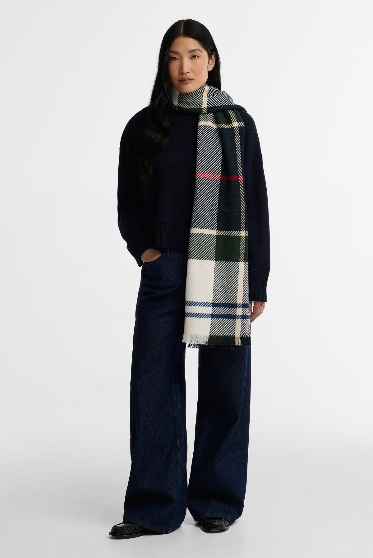 Barbour Blair Tartan Scarf - Lt EvergreenTartan LSC0308_TN98_OS