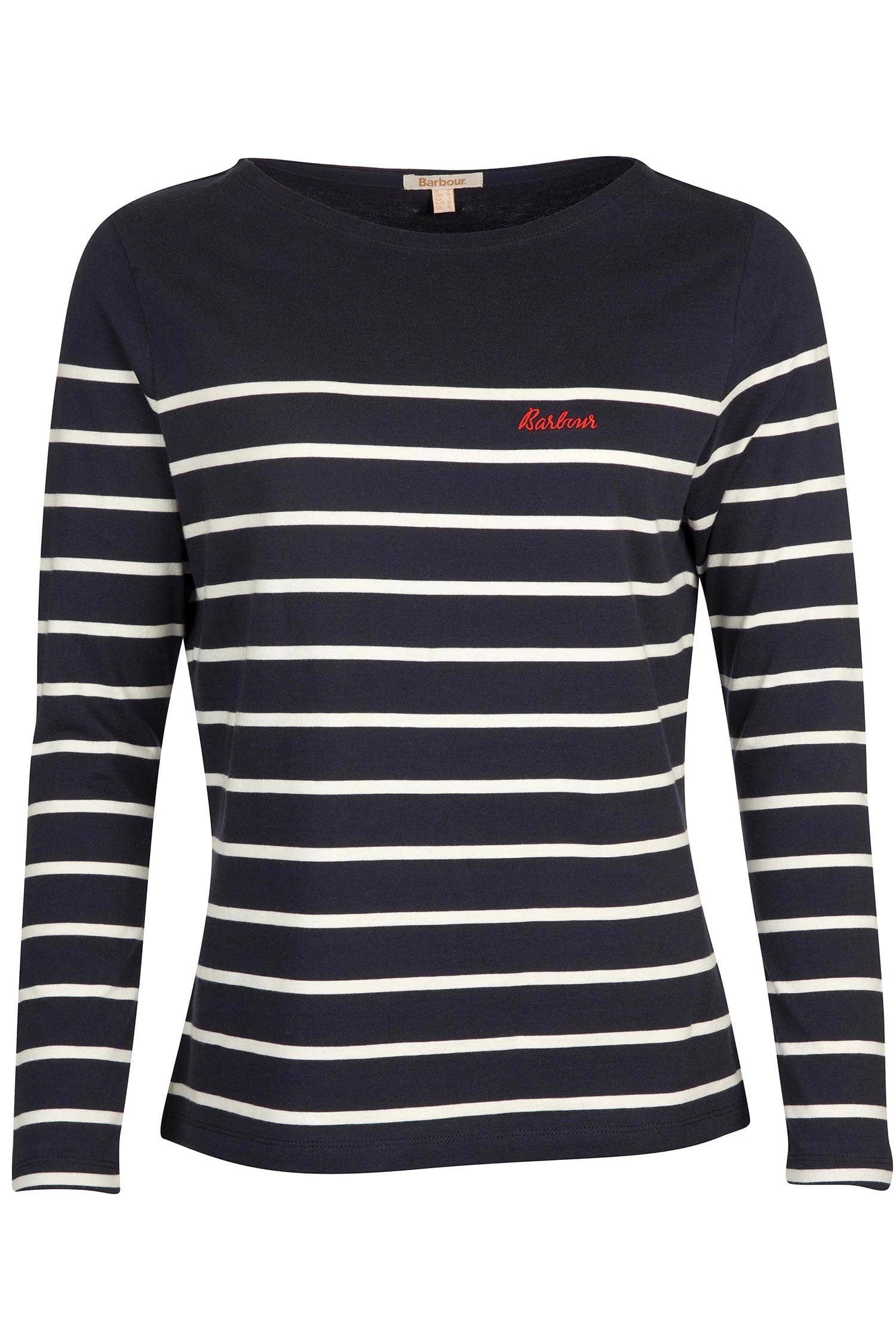 Barbour Bradley Long Sleeve Top - Navy/Cloud