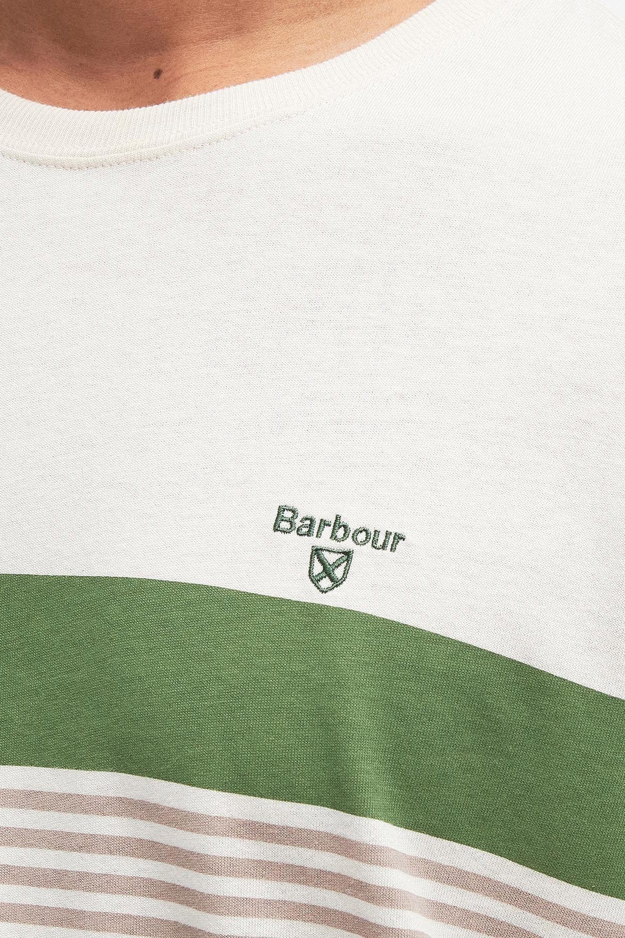 Barbour Braeside Striped T-Shirt - Rainy Day