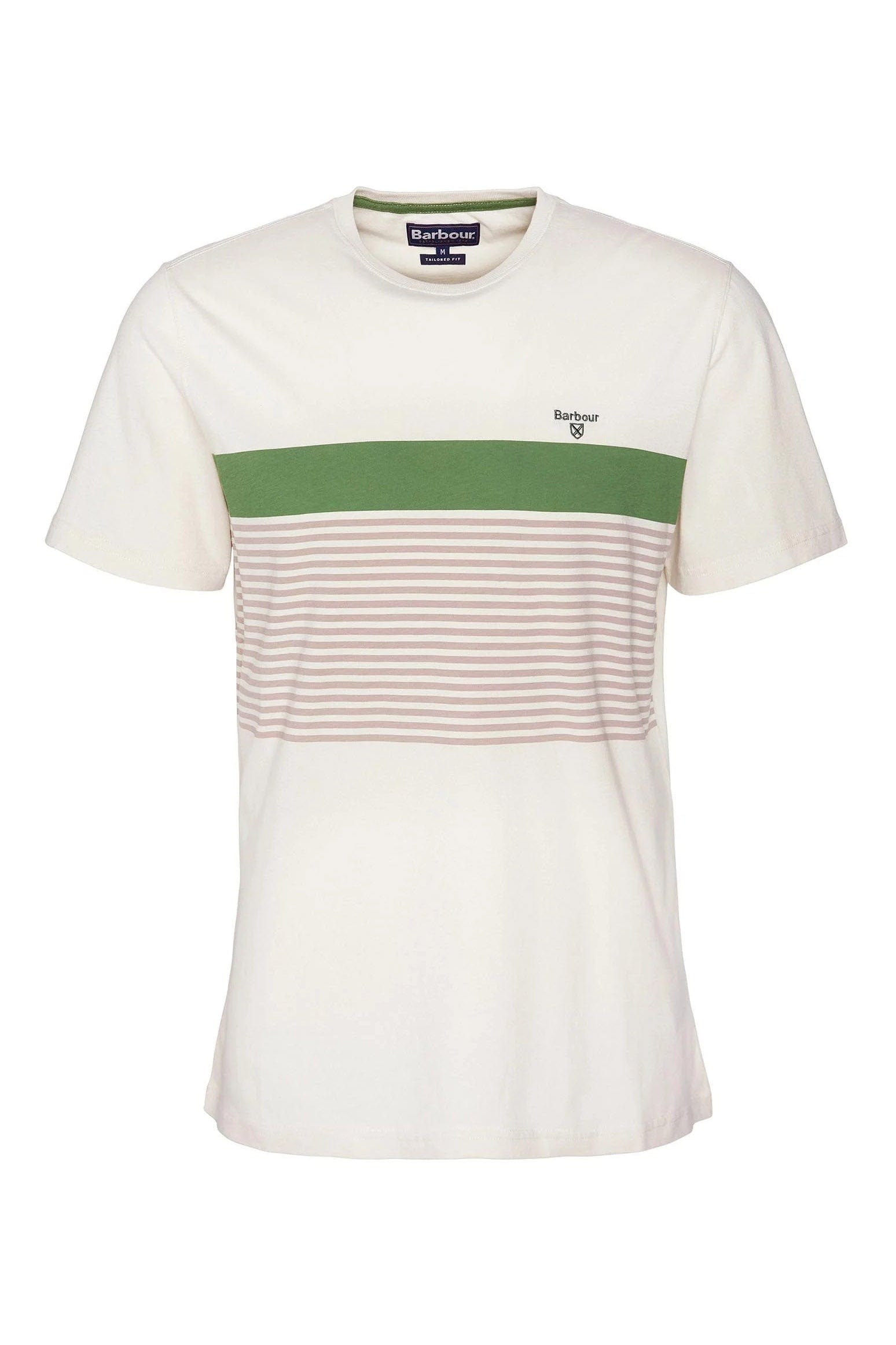 Barbour Braeside Striped T-Shirt - Rainy Day