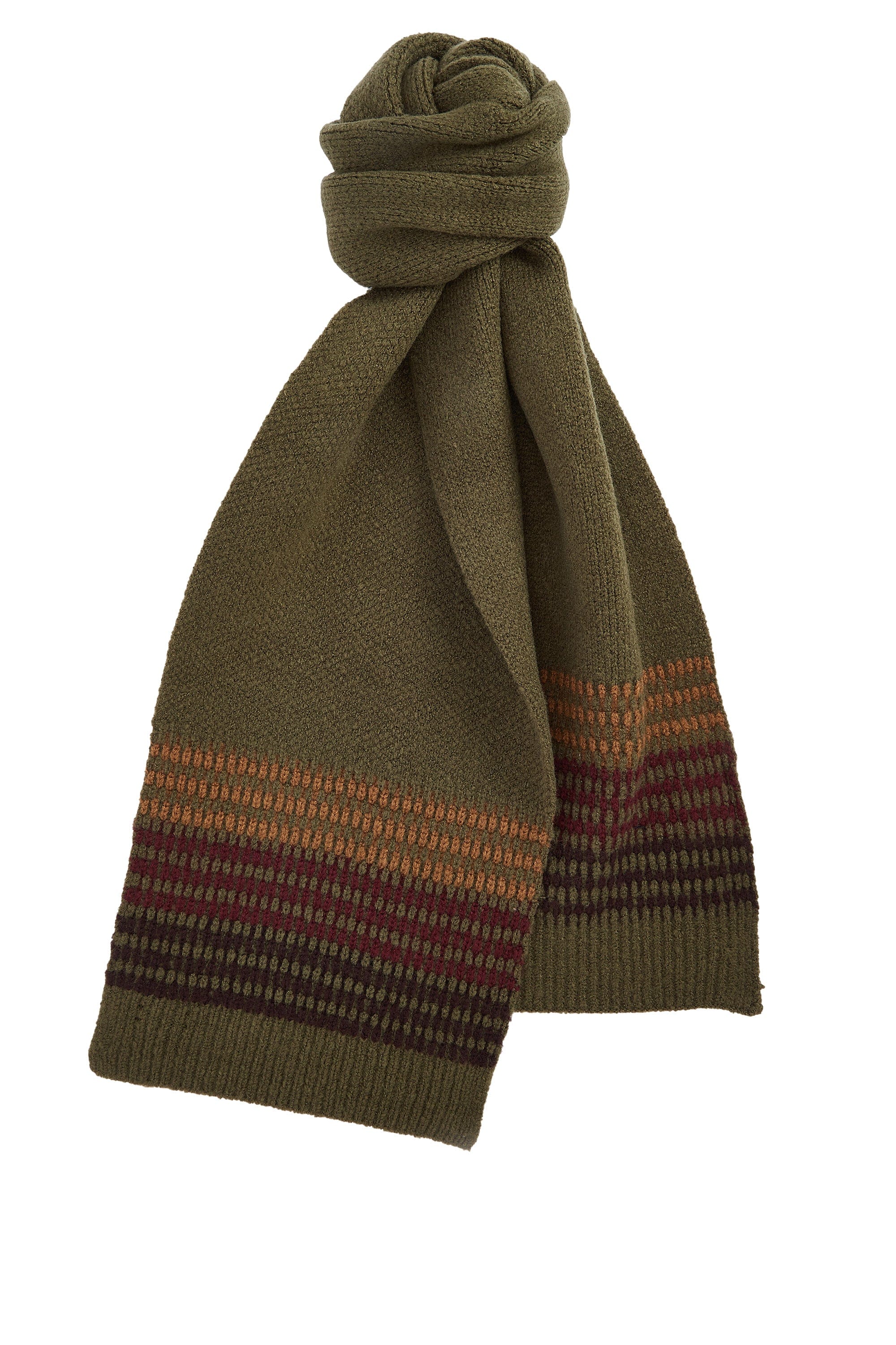 Barbour Branton Beanie & Scarf Gift Set - Army Green MGS0089_GN31_OS