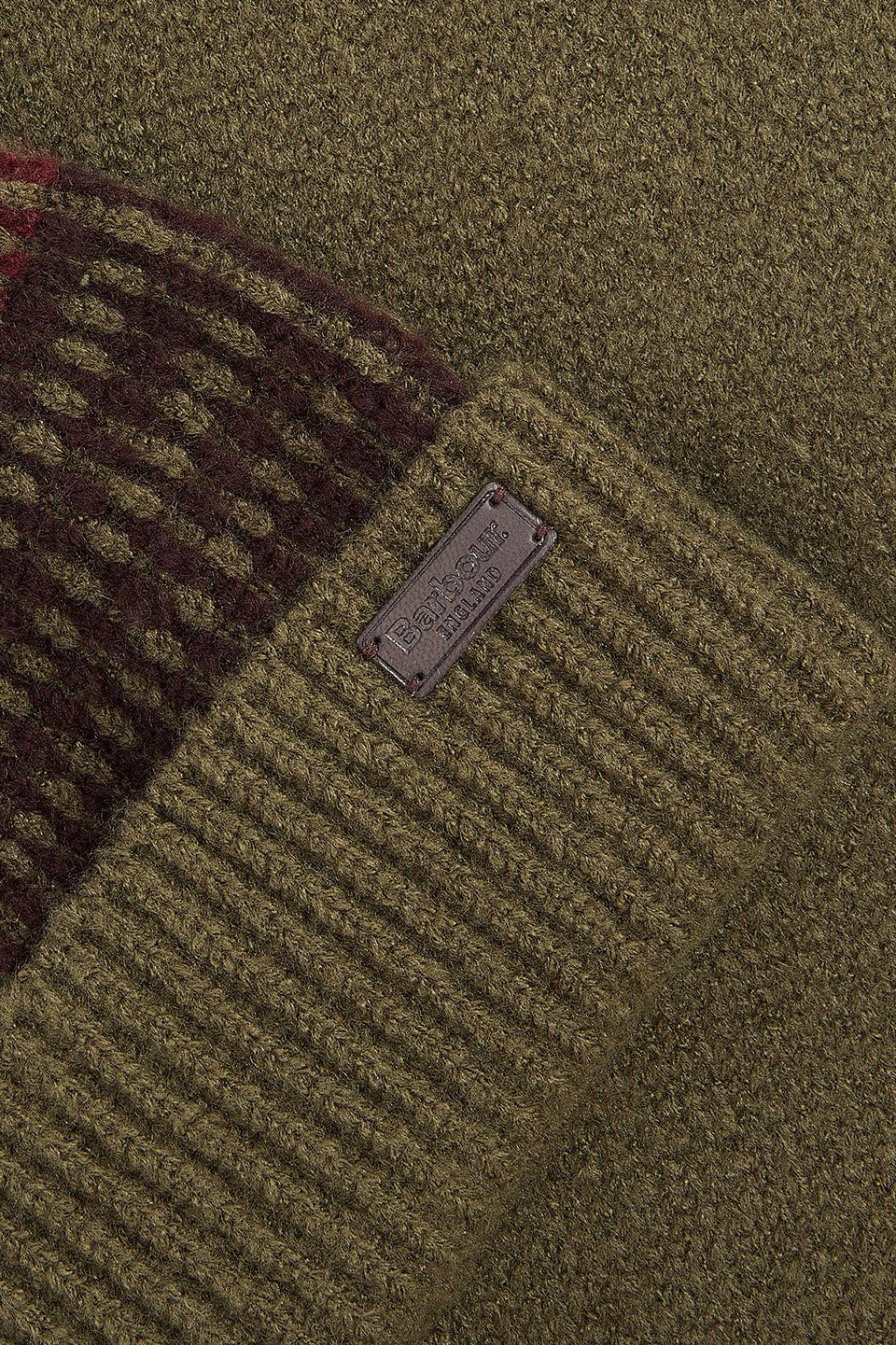 Barbour Branton Beanie & Scarf Gift Set - Army Green MGS0089_GN31_OS