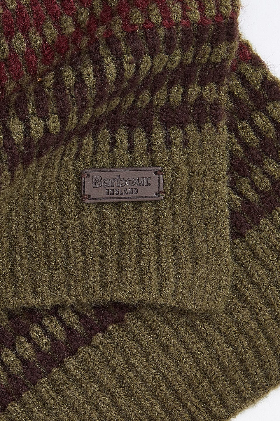 Barbour Branton Beanie & Scarf Gift Set - Army Green MGS0089_GN31_OS