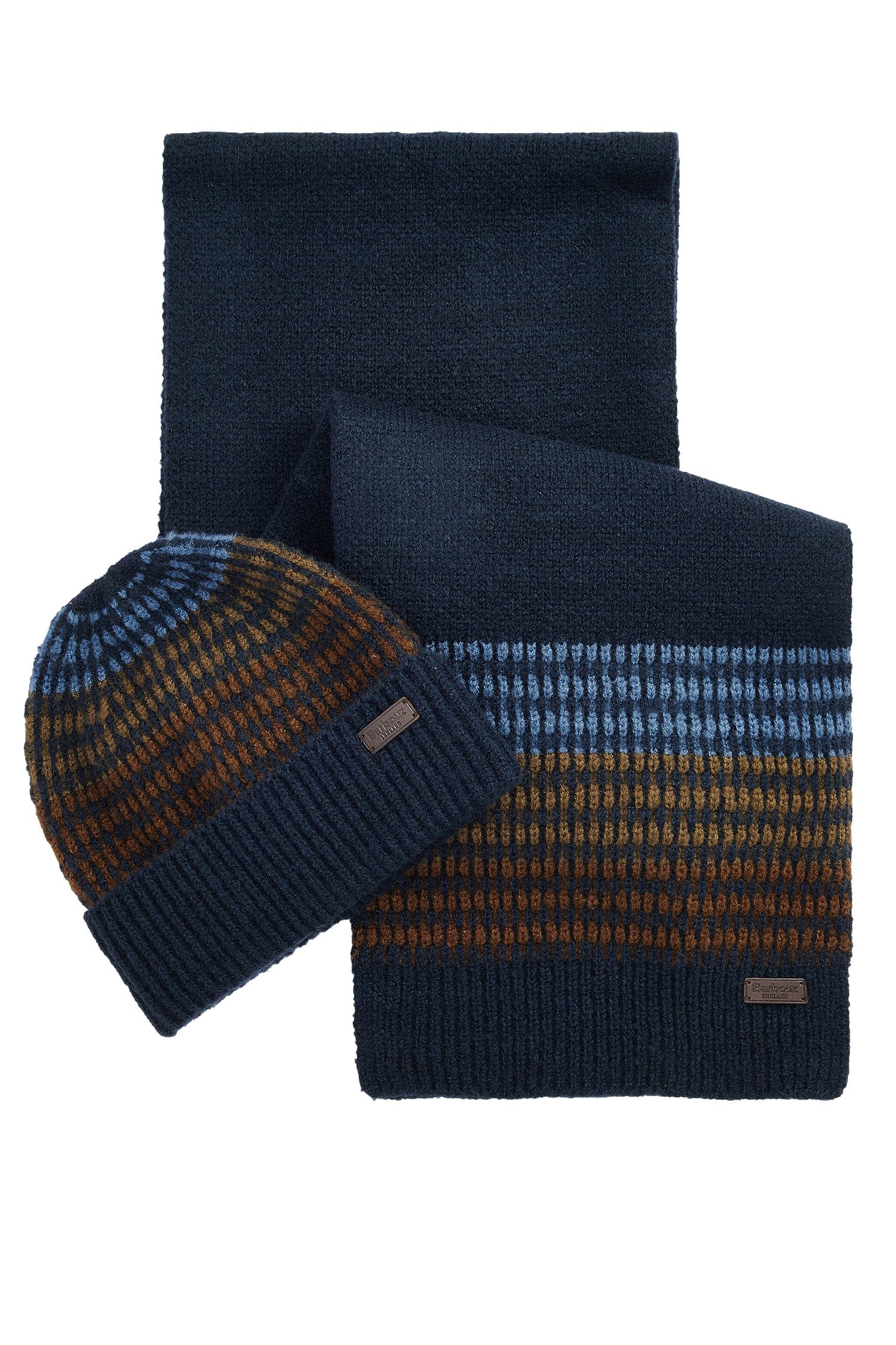 Barbour Branton Beanie & Scarf Gift Set - Navy MGS0089_NY91_OS