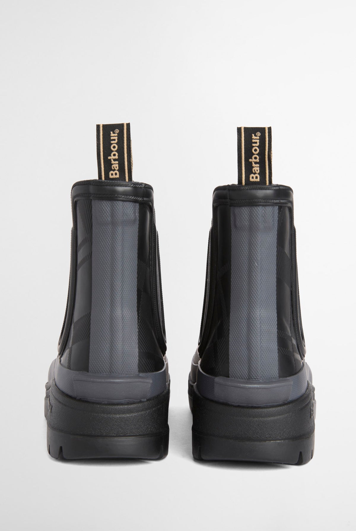 Barbour Breacon Ankle Wellington Boot - Black/Dark Grey