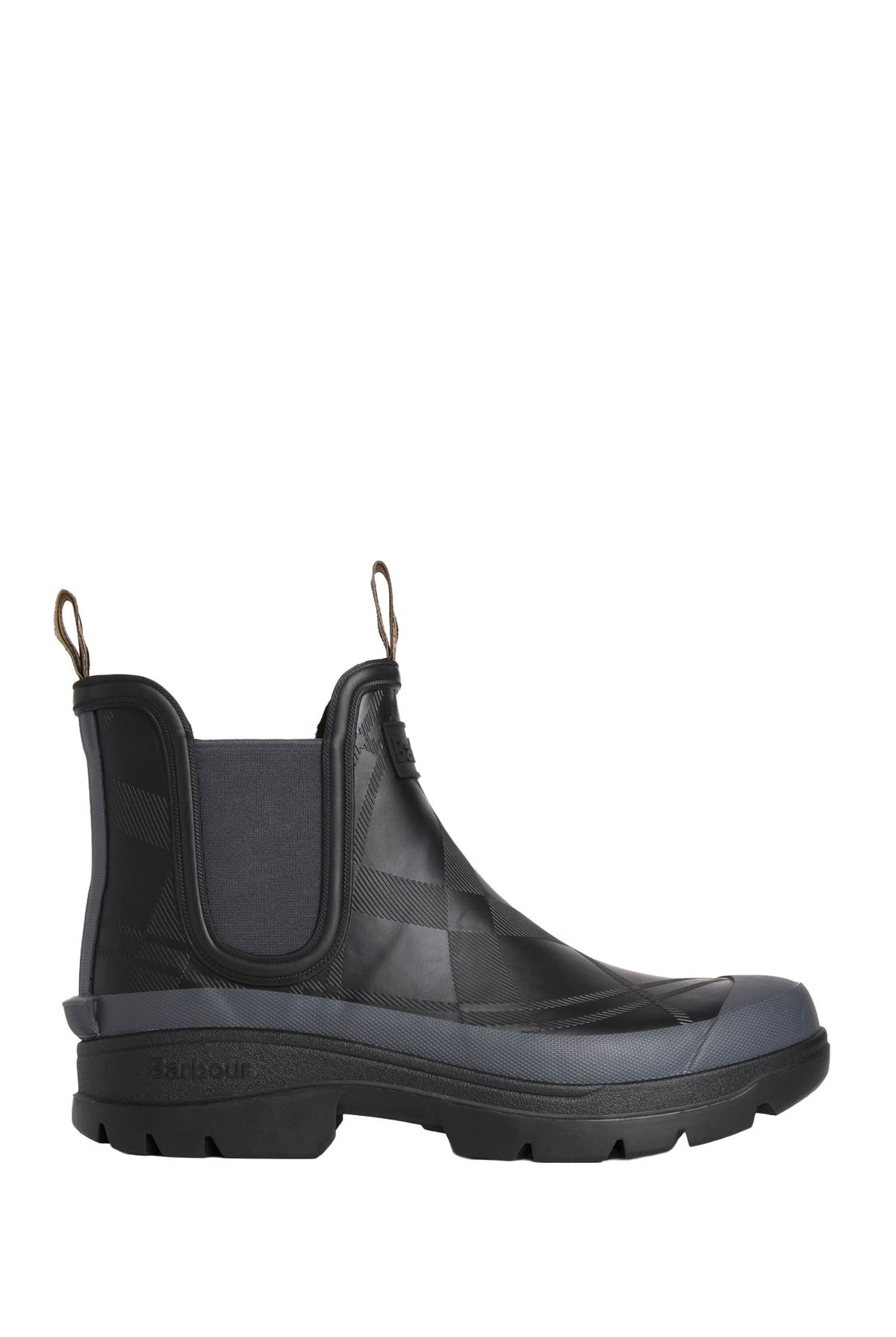Barbour Breacon Ankle Wellington Boot - Black/Dark Grey