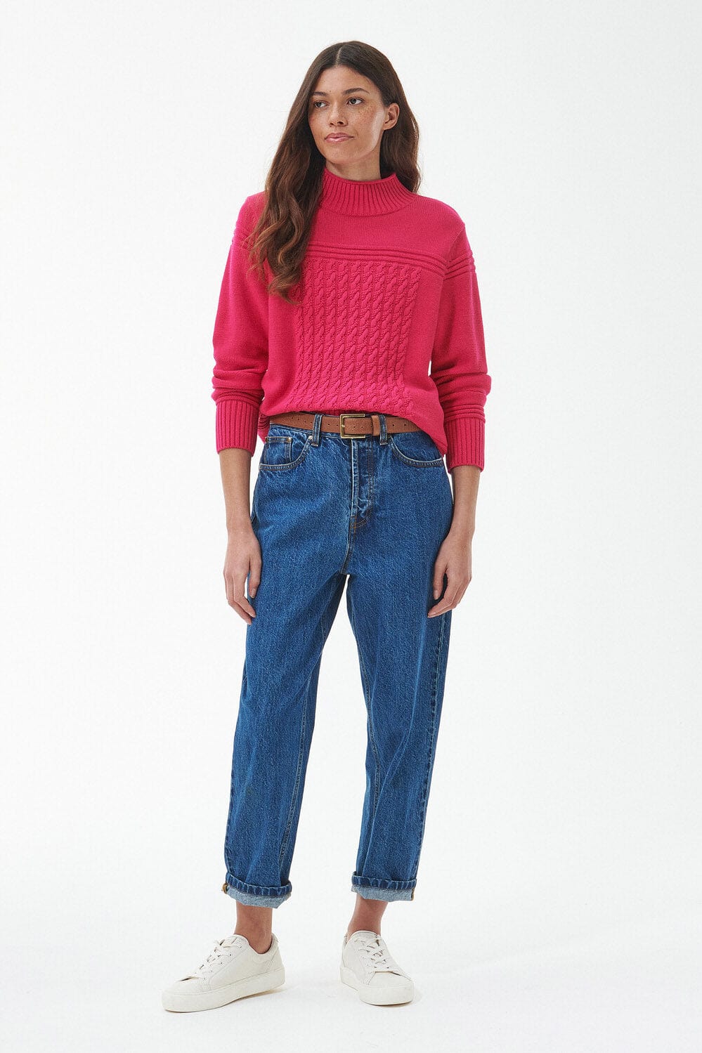 Barbour Breeze Knit Jumper - Pink Dahlia