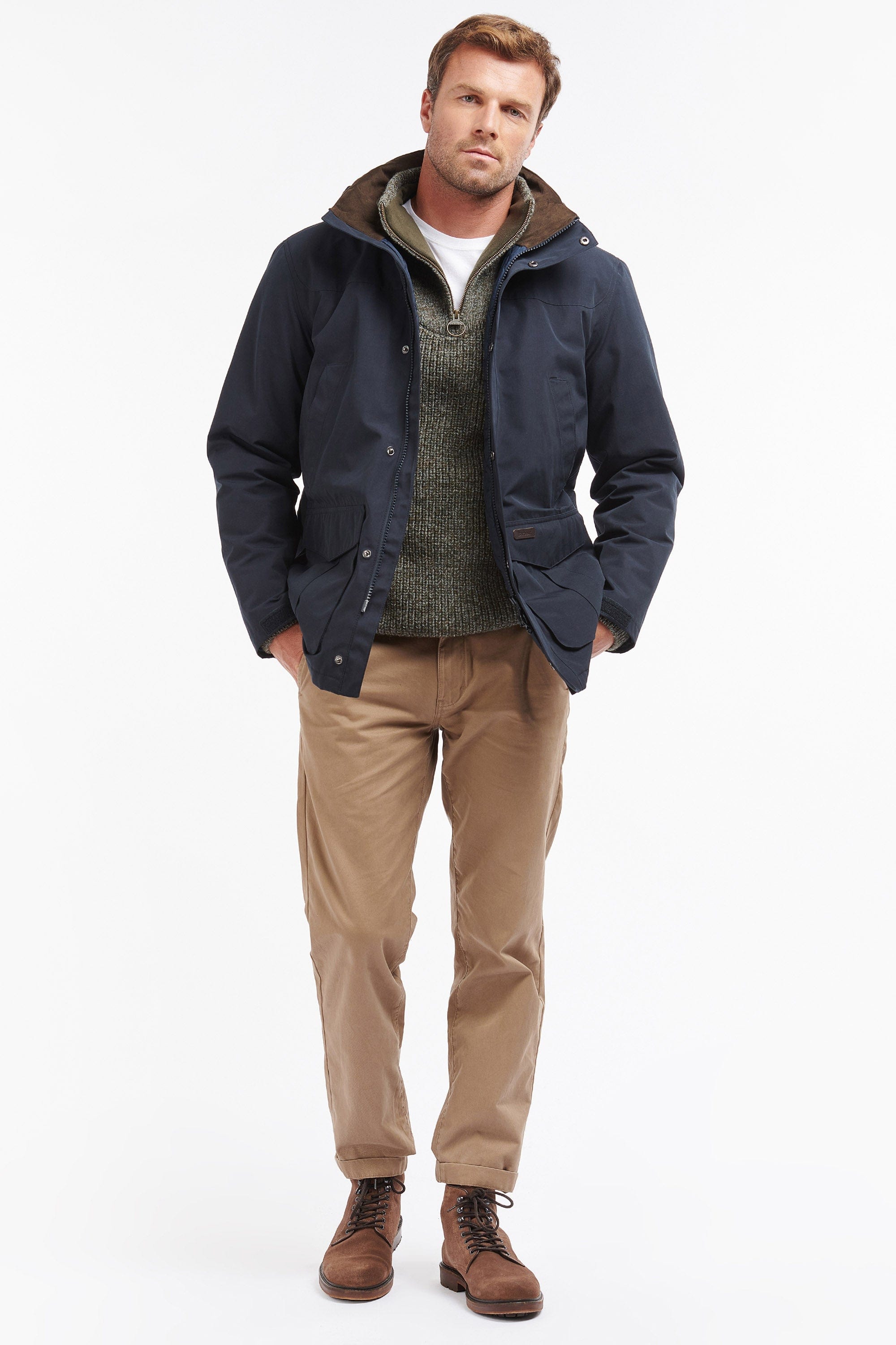 Barbour Brockstone Jacket - Navy