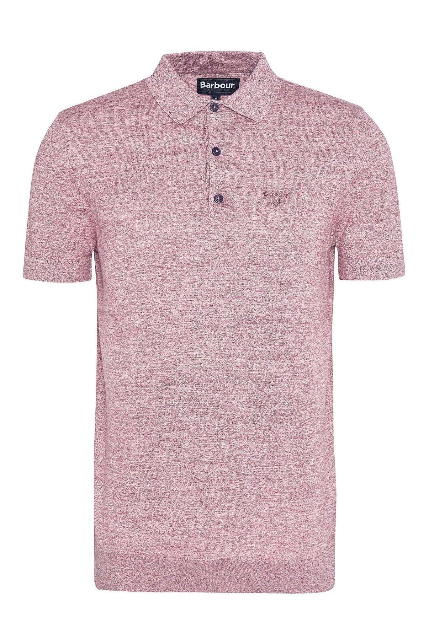 Barbour Buston Knitted Polo - Red Spice