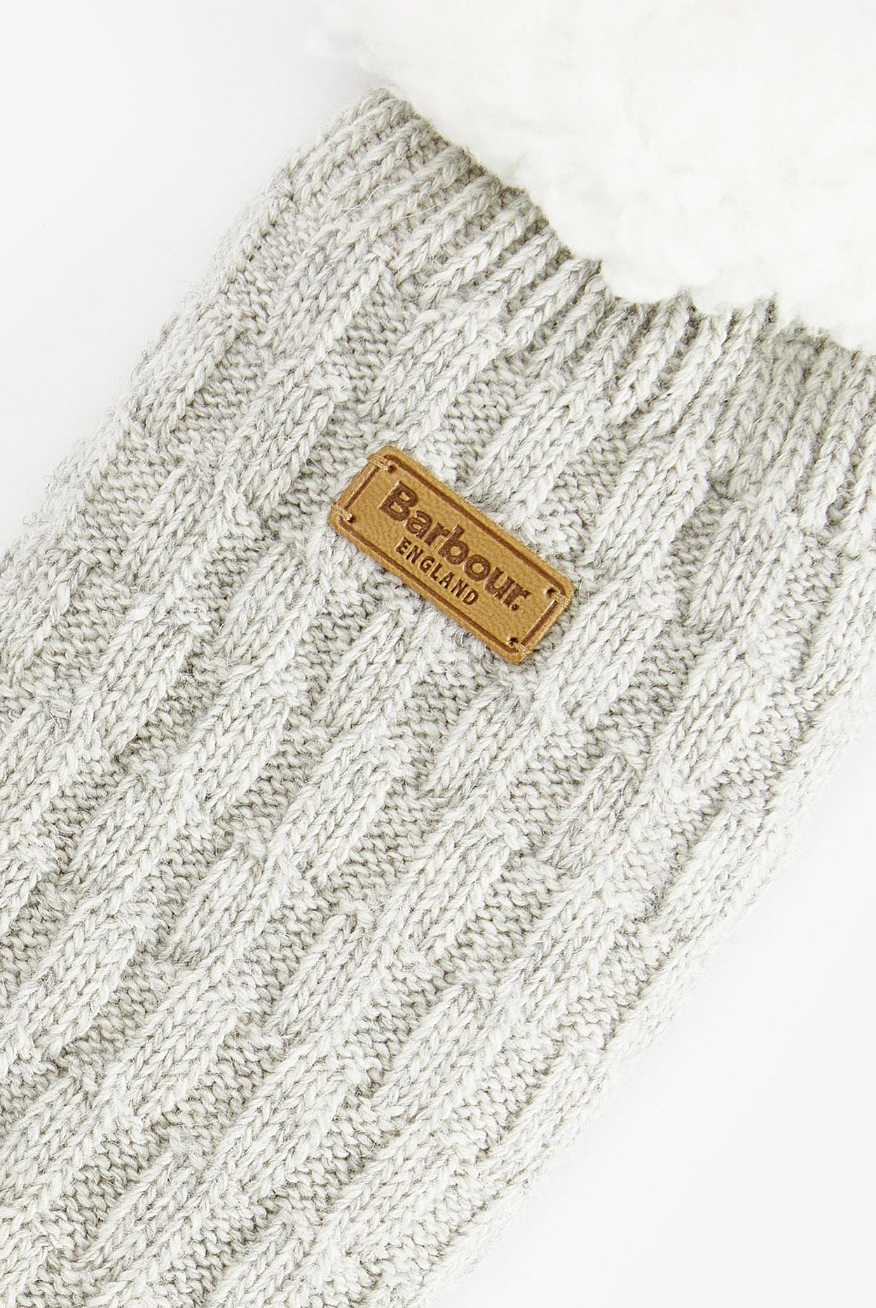 Barbour Cabin Knit Lounge Socks - Light Grey Marl LAC0297_GY31_OS