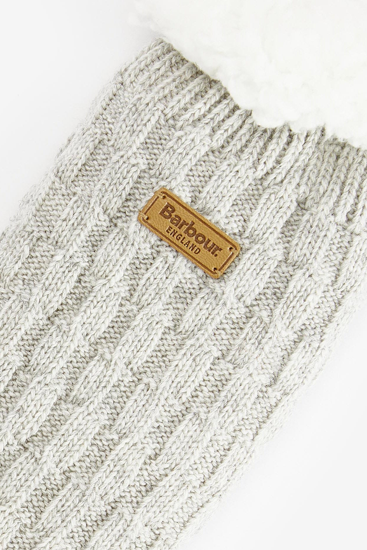 Barbour Cabin Knit Lounge Socks - Light Grey Marl LAC0297_GY31_OS