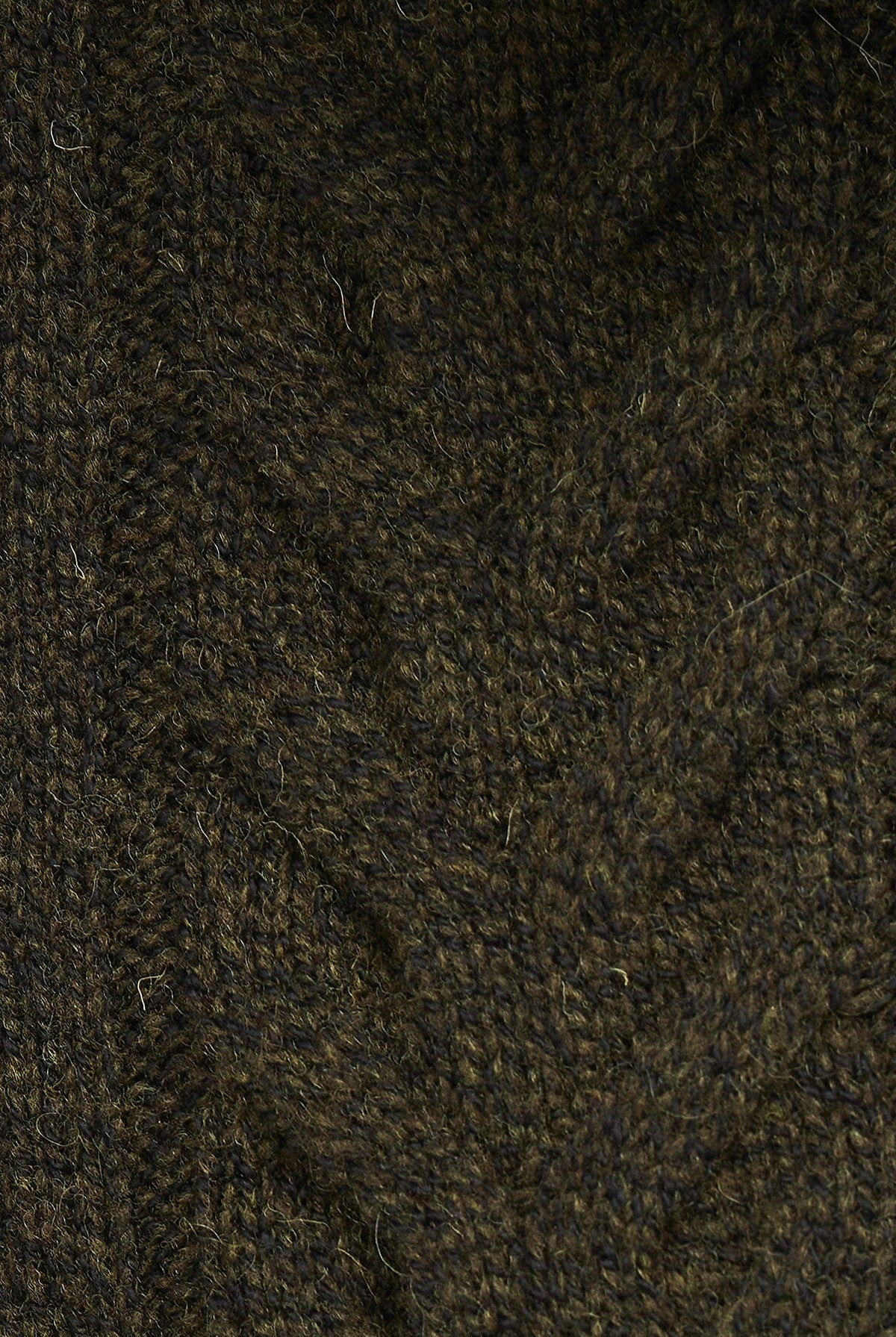 Barbour Cable Knit Crew Neck Jumper - Olive Marl