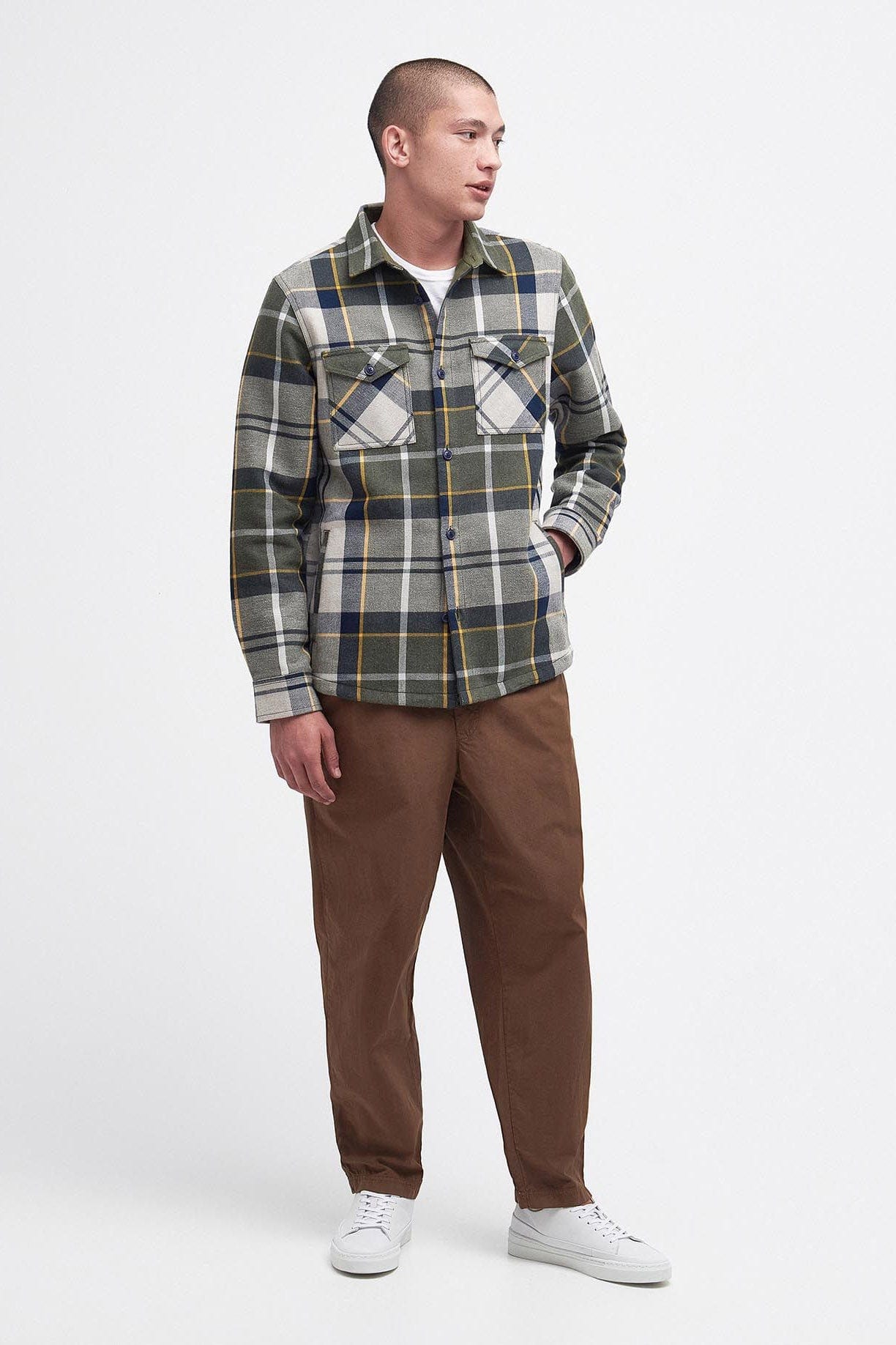 Barbour Cannich Overshirt - Forest Mist Tartan