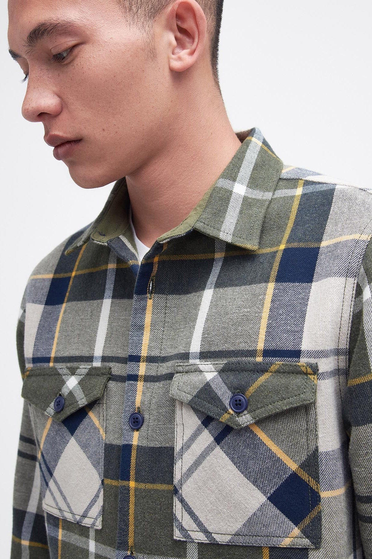 Barbour Cannich Overshirt - Forest Mist Tartan
