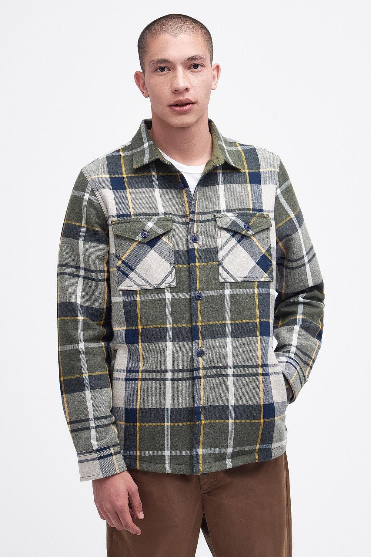 Barbour Cannich Overshirt - Forest Mist Tartan