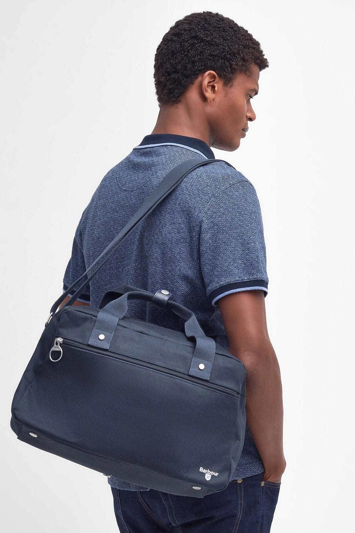 Barbour Cascade Flight Bag - Navy UBA0694_NY31_OS