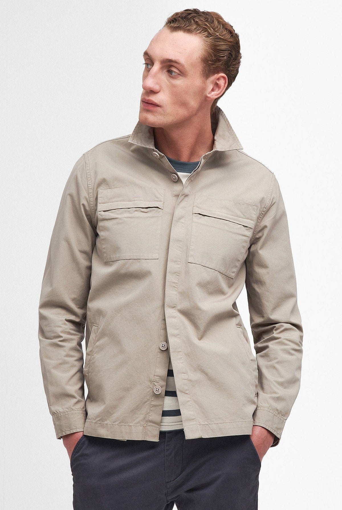 Barbour Castlebay Overshirt - Concrete