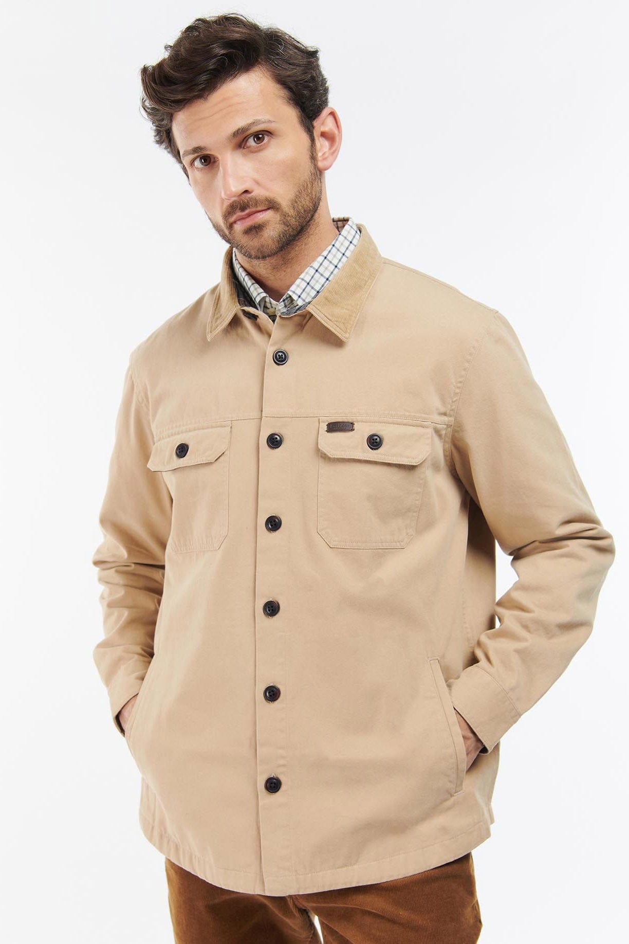 Barbour Catbell Overshirt - Light Stone