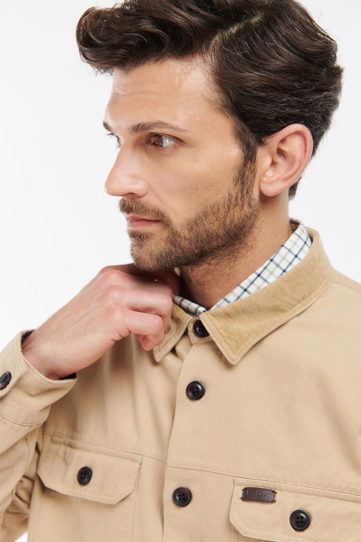 Barbour Catbell Overshirt - Light Stone