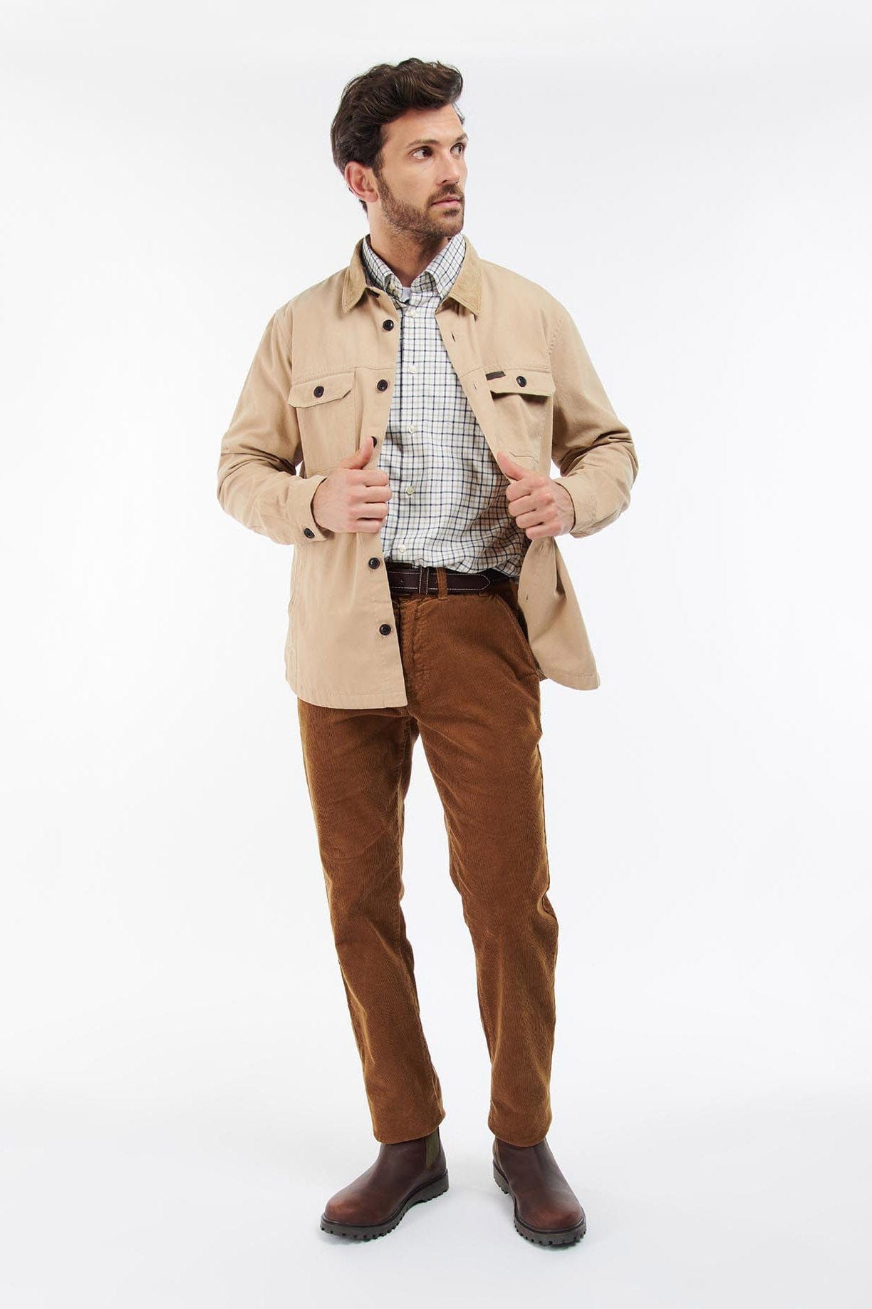 Barbour Catbell Overshirt - Light Stone