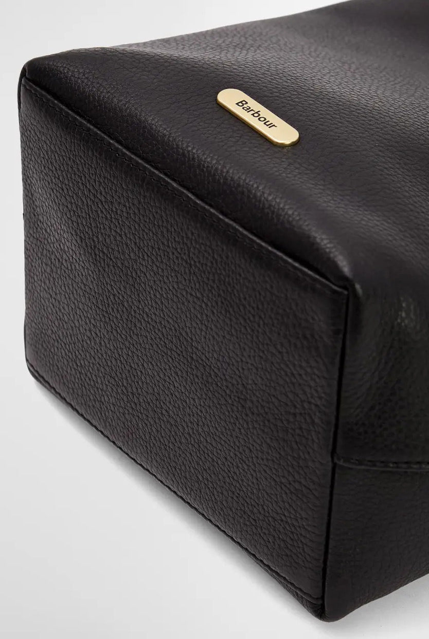 Barbour Cedar Leather Bucket Bag - Black LBA0488_BK11_OS