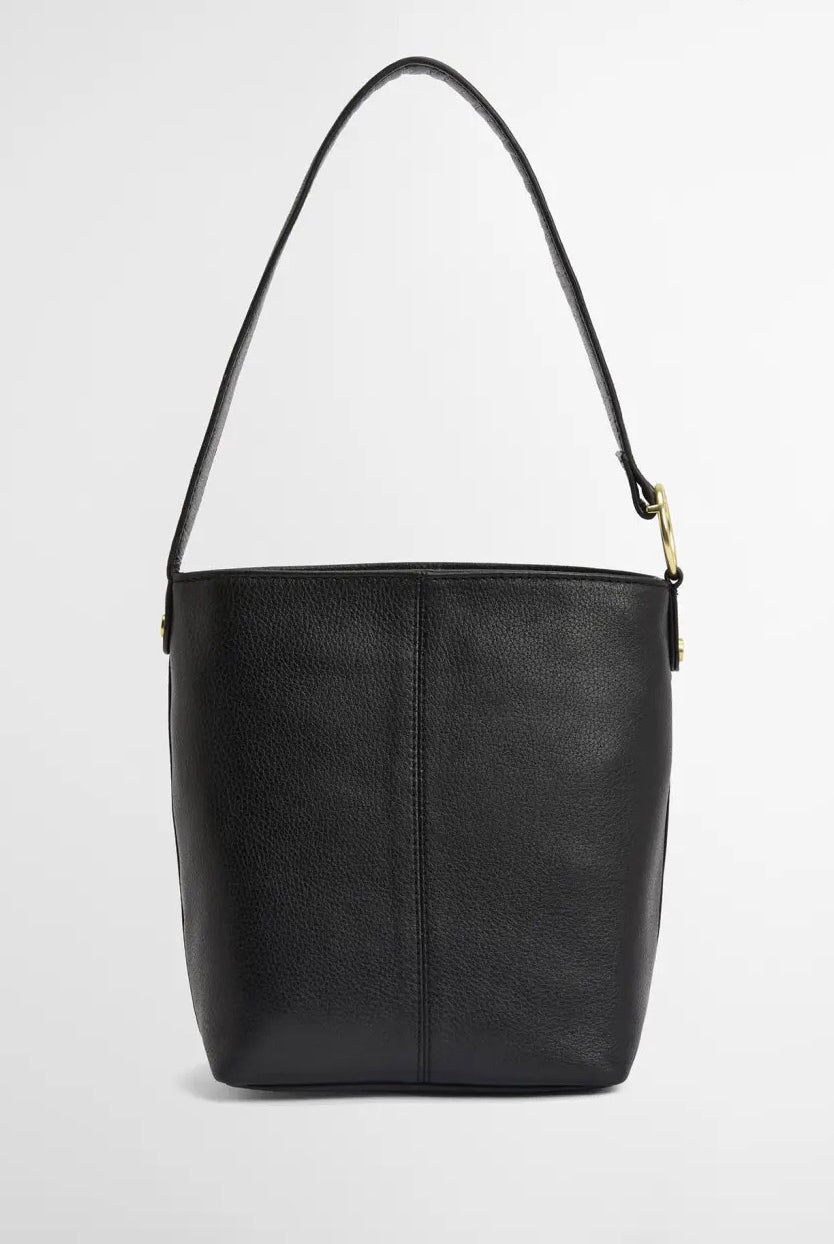 Barbour Cedar Leather Bucket Bag - Black LBA0488_BK11_OS