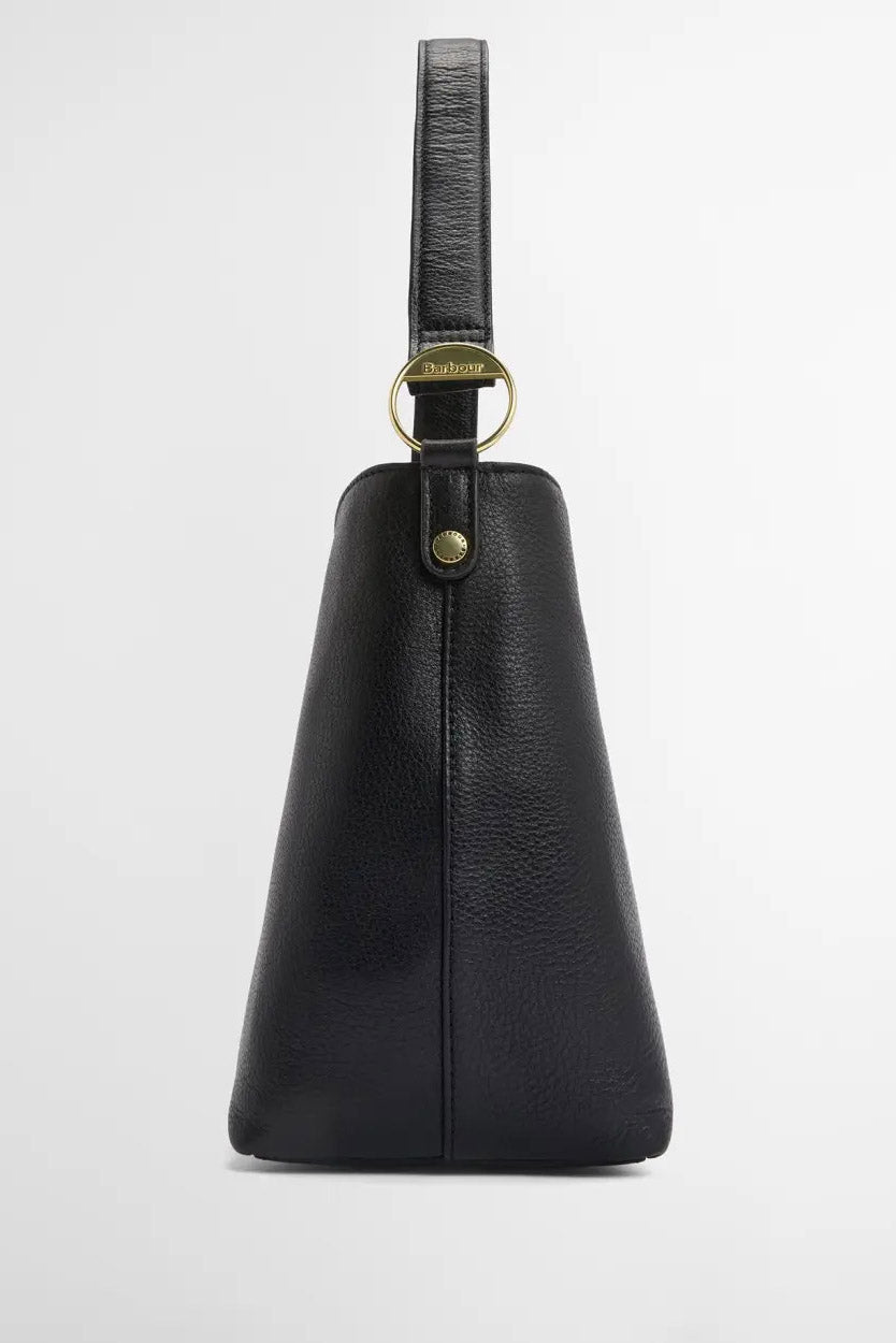 Barbour Cedar Leather Bucket Bag - Black LBA0488_BK11_OS