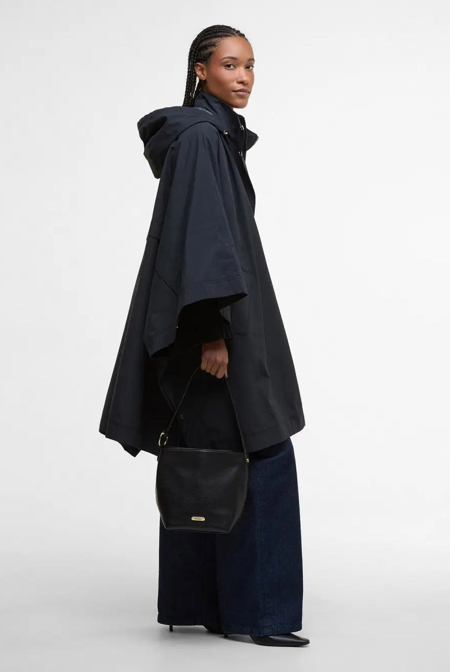 Barbour Cedar Leather Bucket Bag - Black LBA0488_BK11_OS