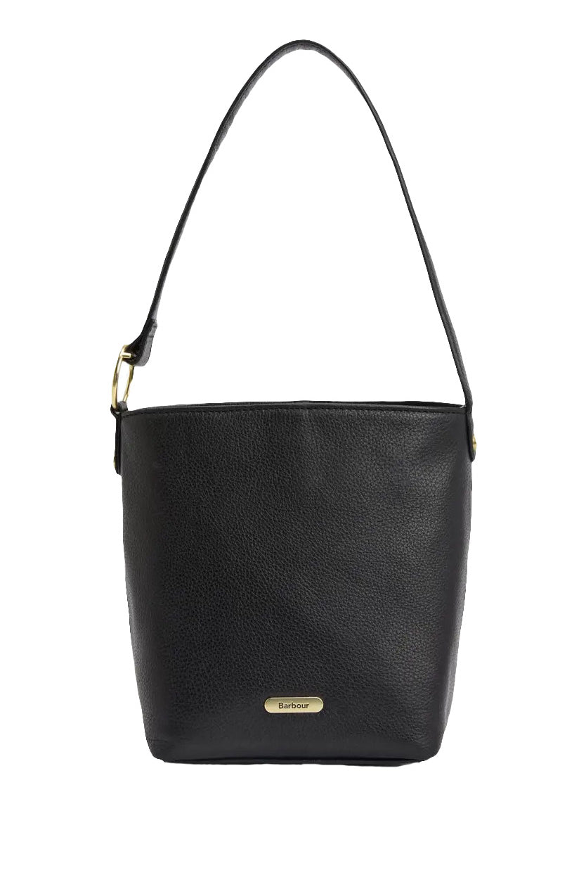 Barbour Cedar Leather Bucket Bag - Black LBA0488_BK11_OS