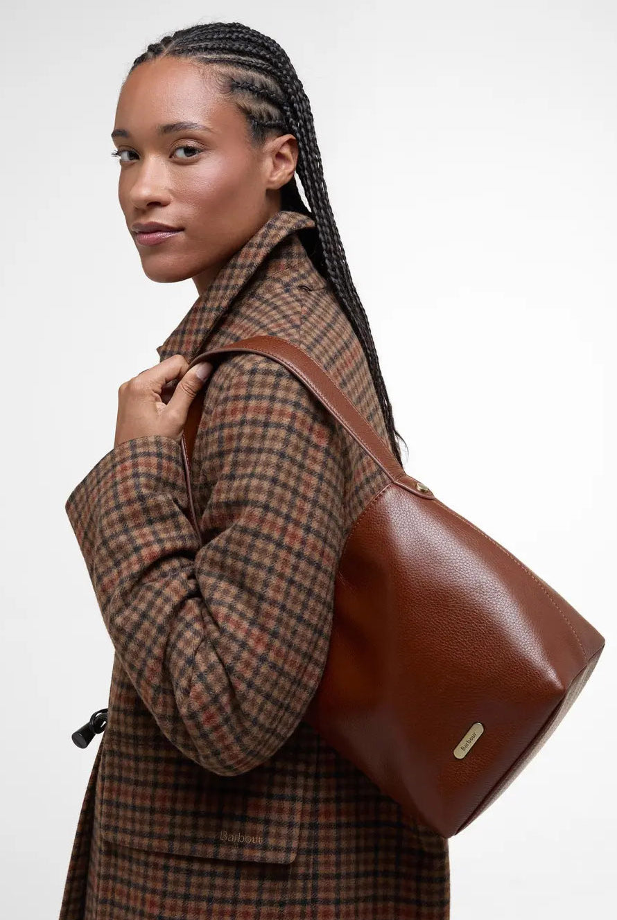 Barbour Cedar Leather Bucket Bag - Brown LBA0488_BR11_OS