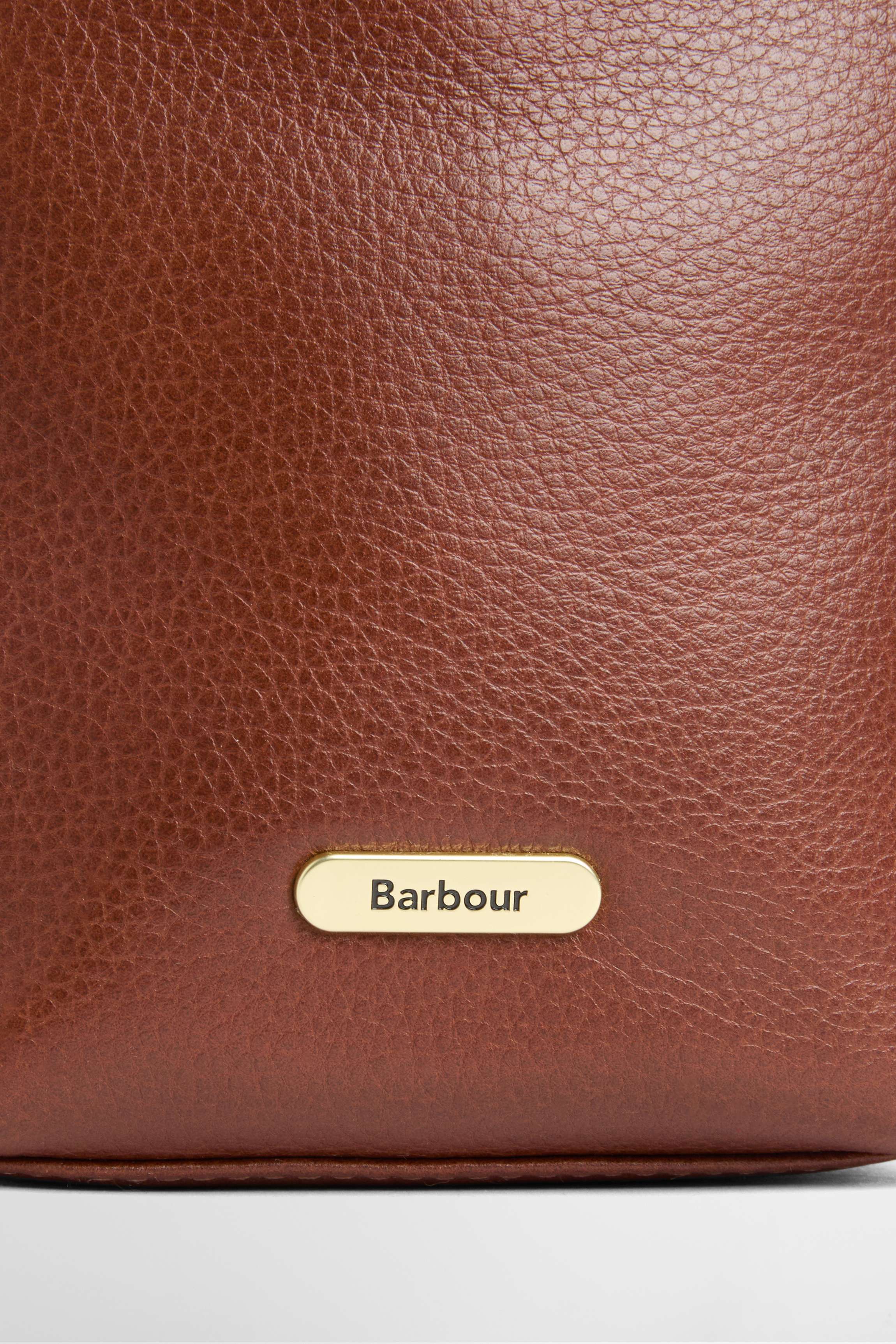 Barbour Cedar Leather Mini Bucket Bag - Brown LBA0549_BR11_OS