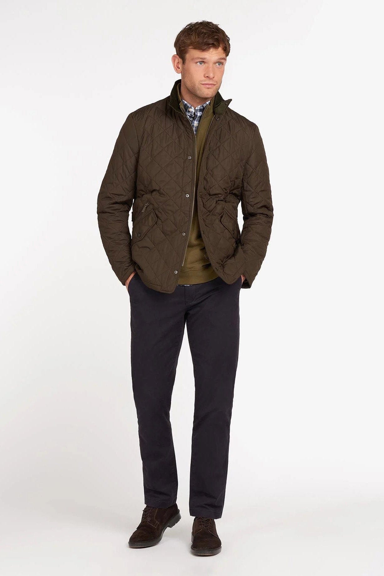 Barbour Chelsea Sportsquilt Jacket - Olive