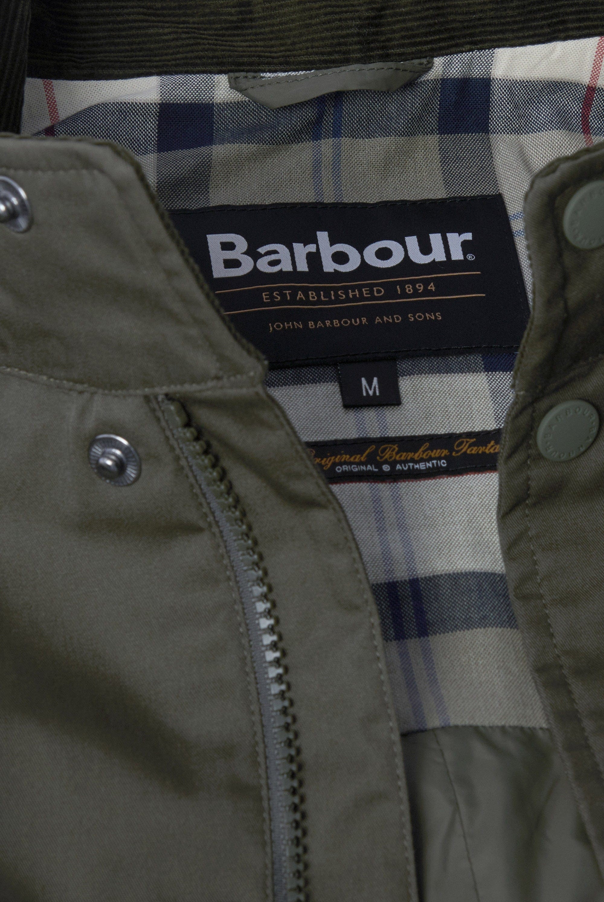 Barbour City Chelsea Waterproof Jacket - Uniform Green/Bleached Pine