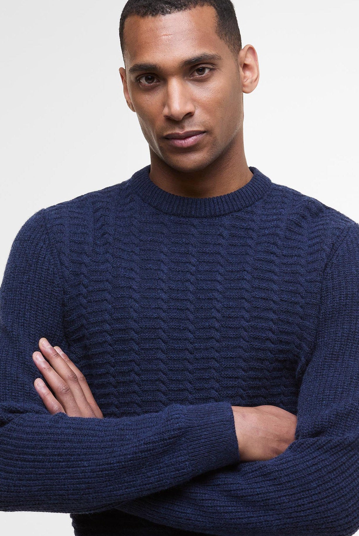 Barbour Cleveland Crew Neck Jumper - Navy
