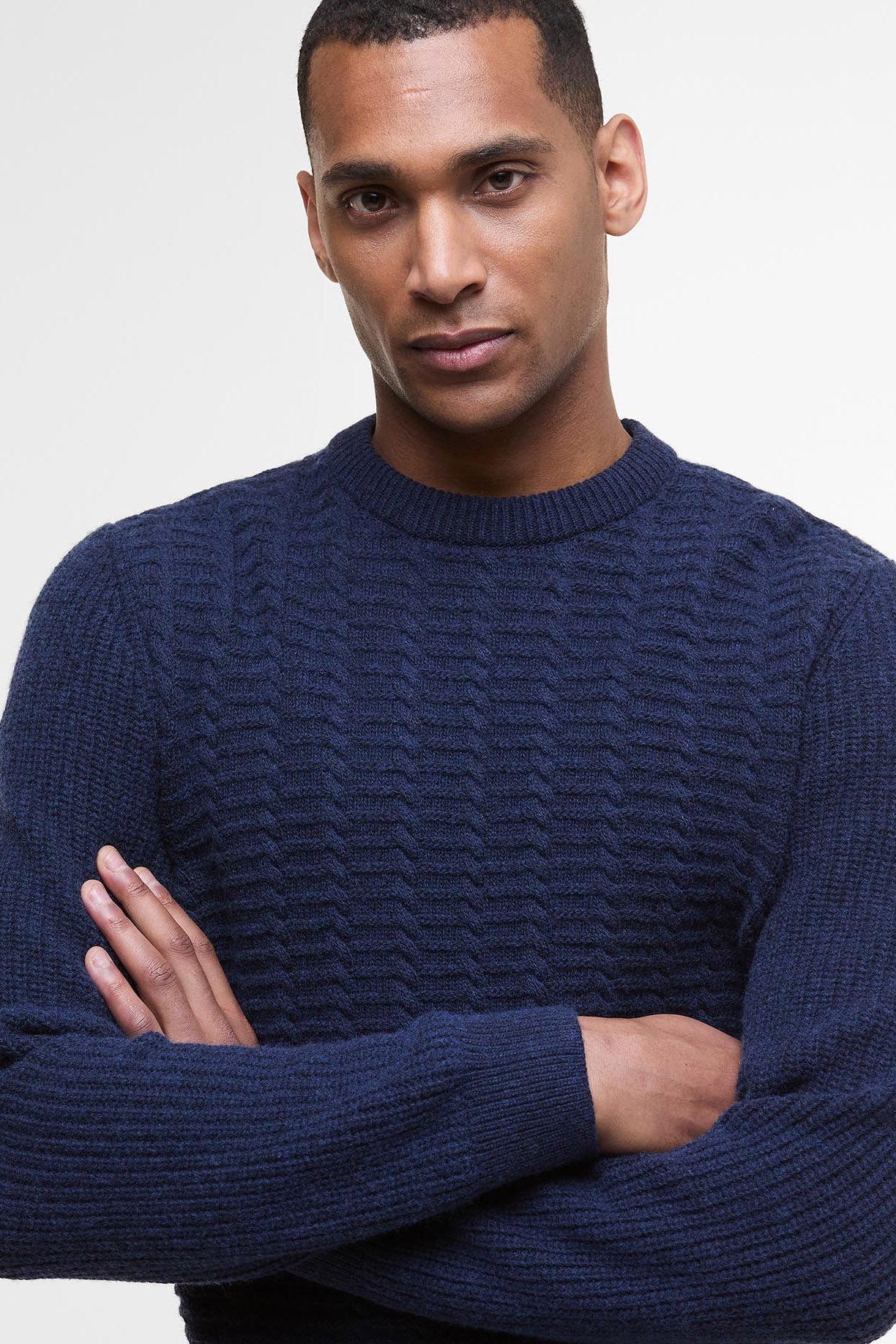 Barbour Cleveland Crew Neck Jumper - Navy