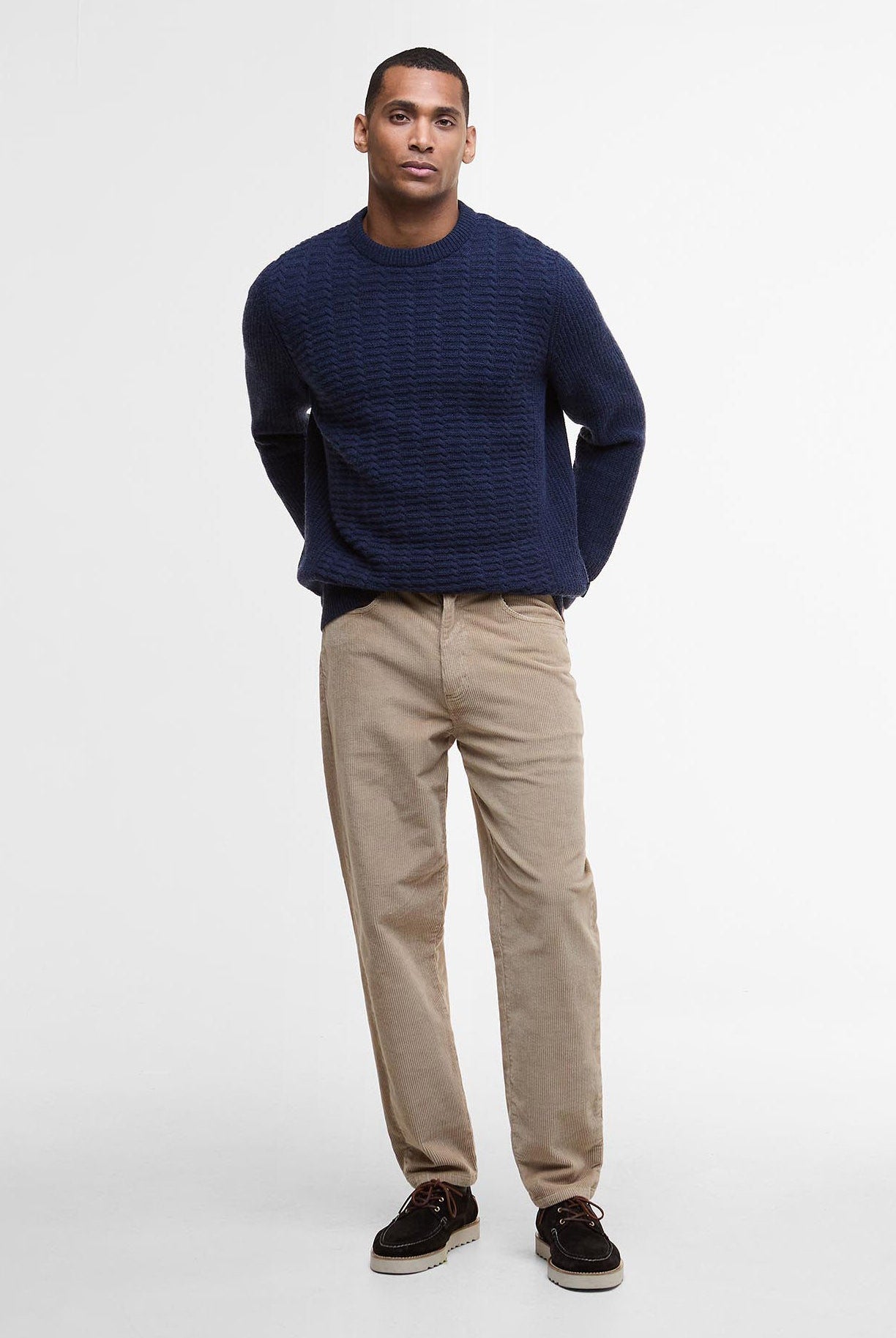 Barbour Cleveland Crew Neck Jumper - Navy