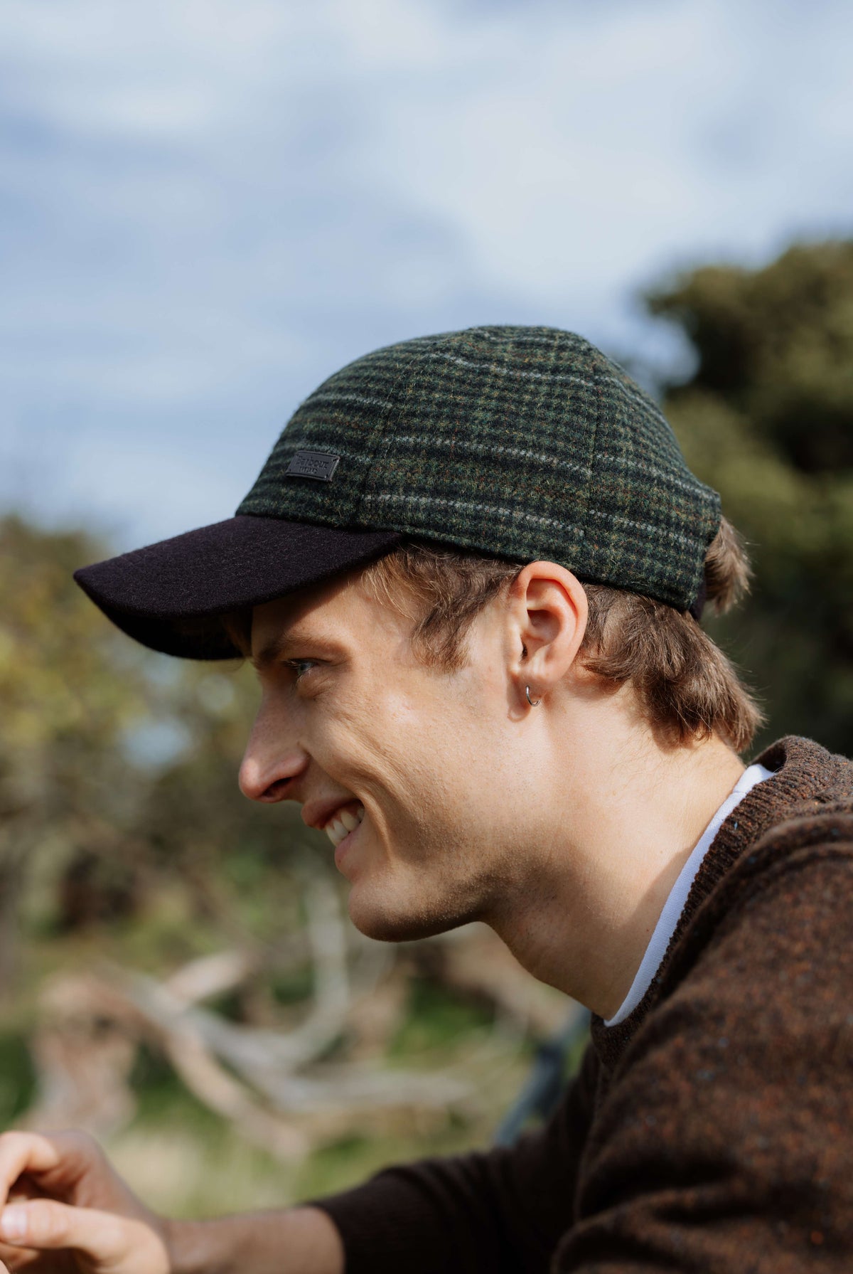 Barbour Clyde Cap - Brown/Olive Plaid MHA0867_BR51_OS