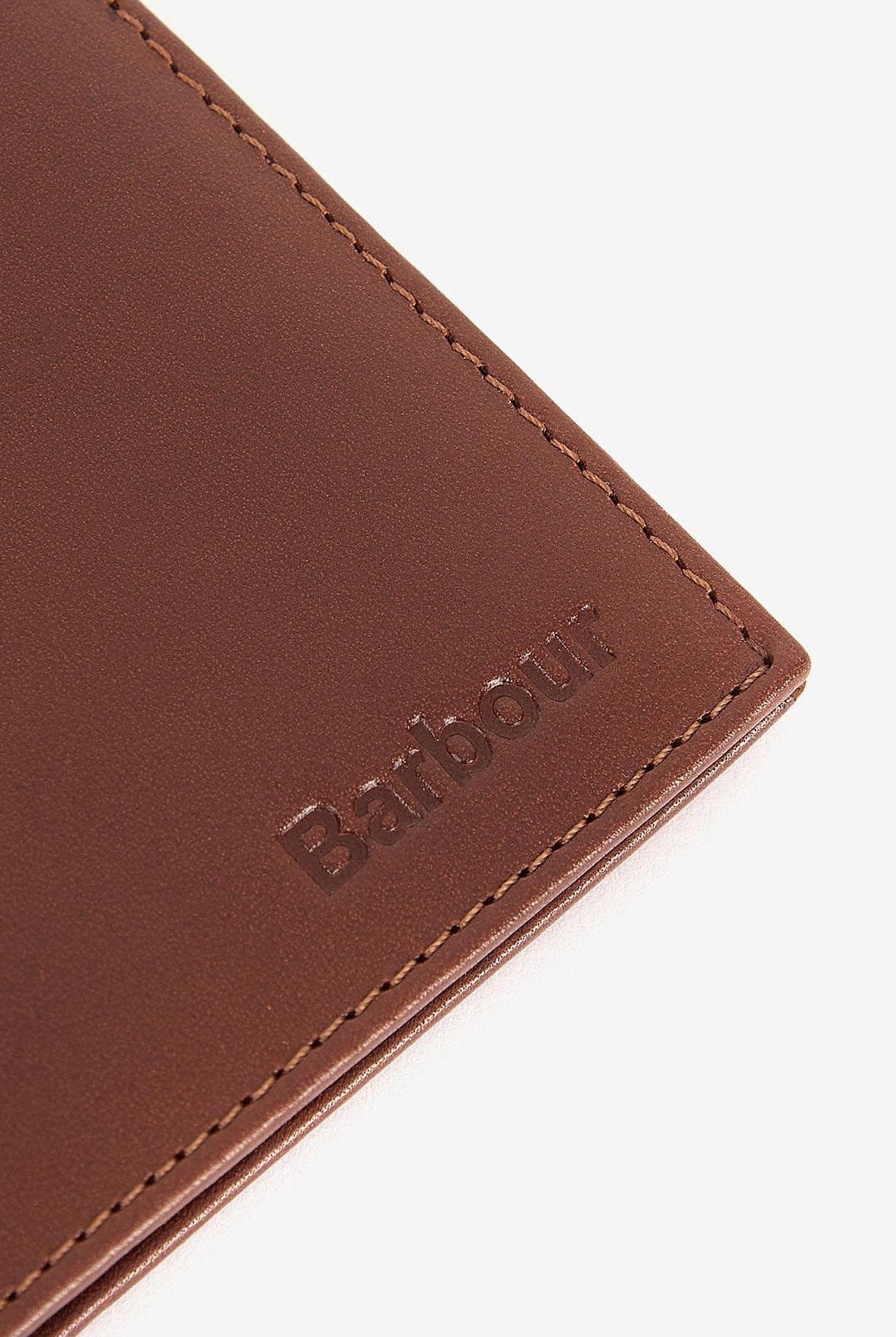 Barbour Colwell Leather Billfold Wallet - Brown/Classic Tartan MLG0002_BR52_OS