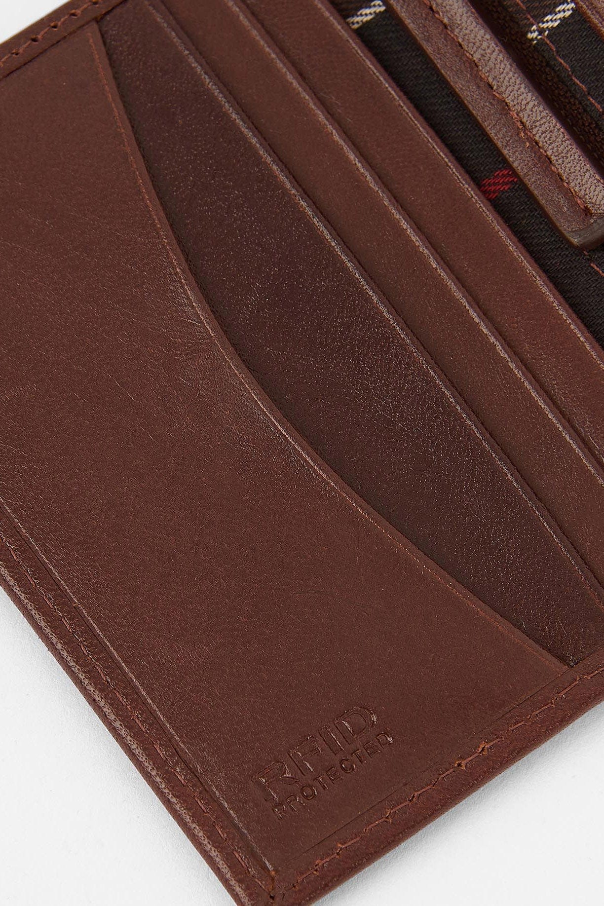 Barbour Colwell Small Billfold - Brown/Classic Tartan MLG0012_BR52_OS