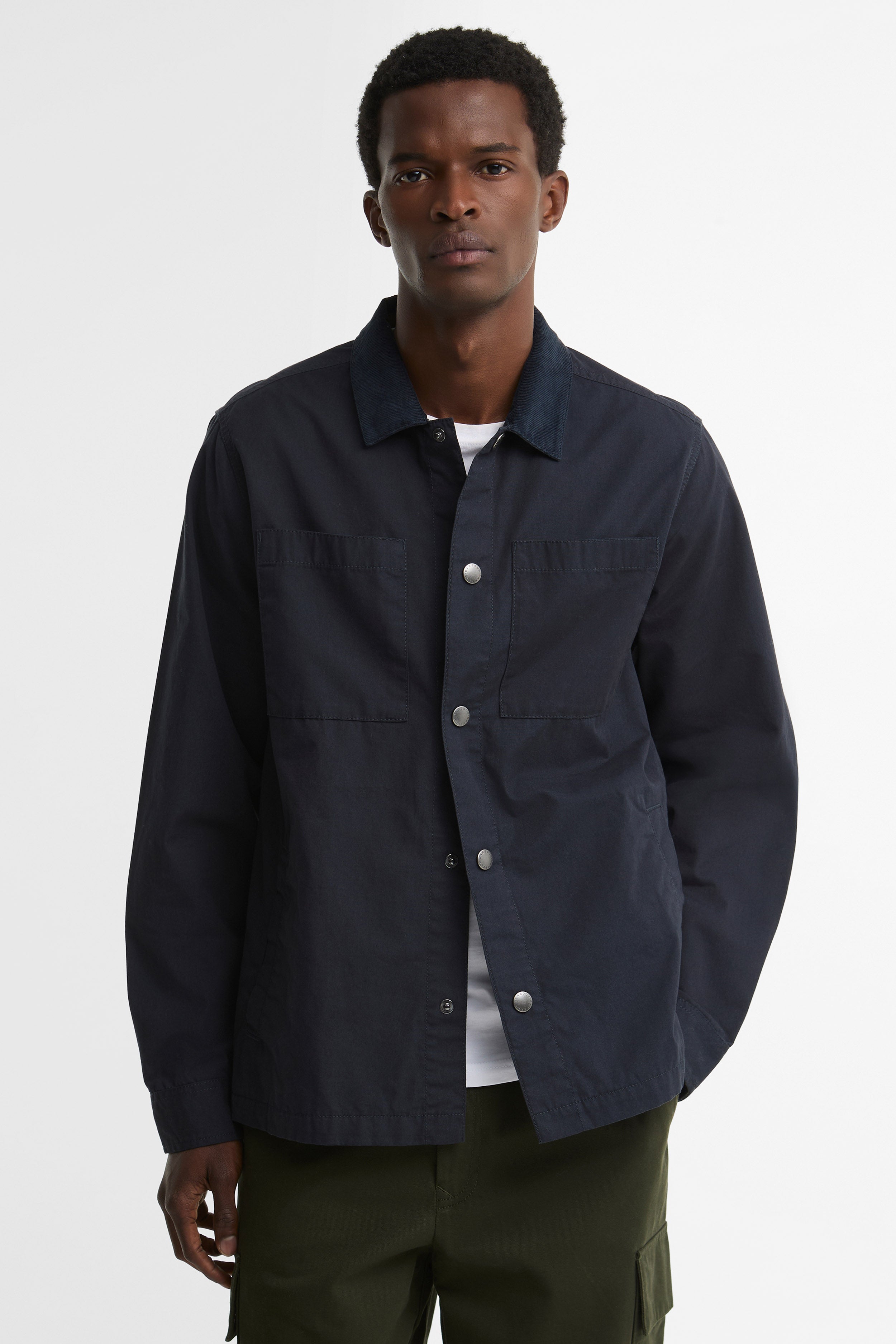 Barbour Cord Collar Shirt - Dark Navy