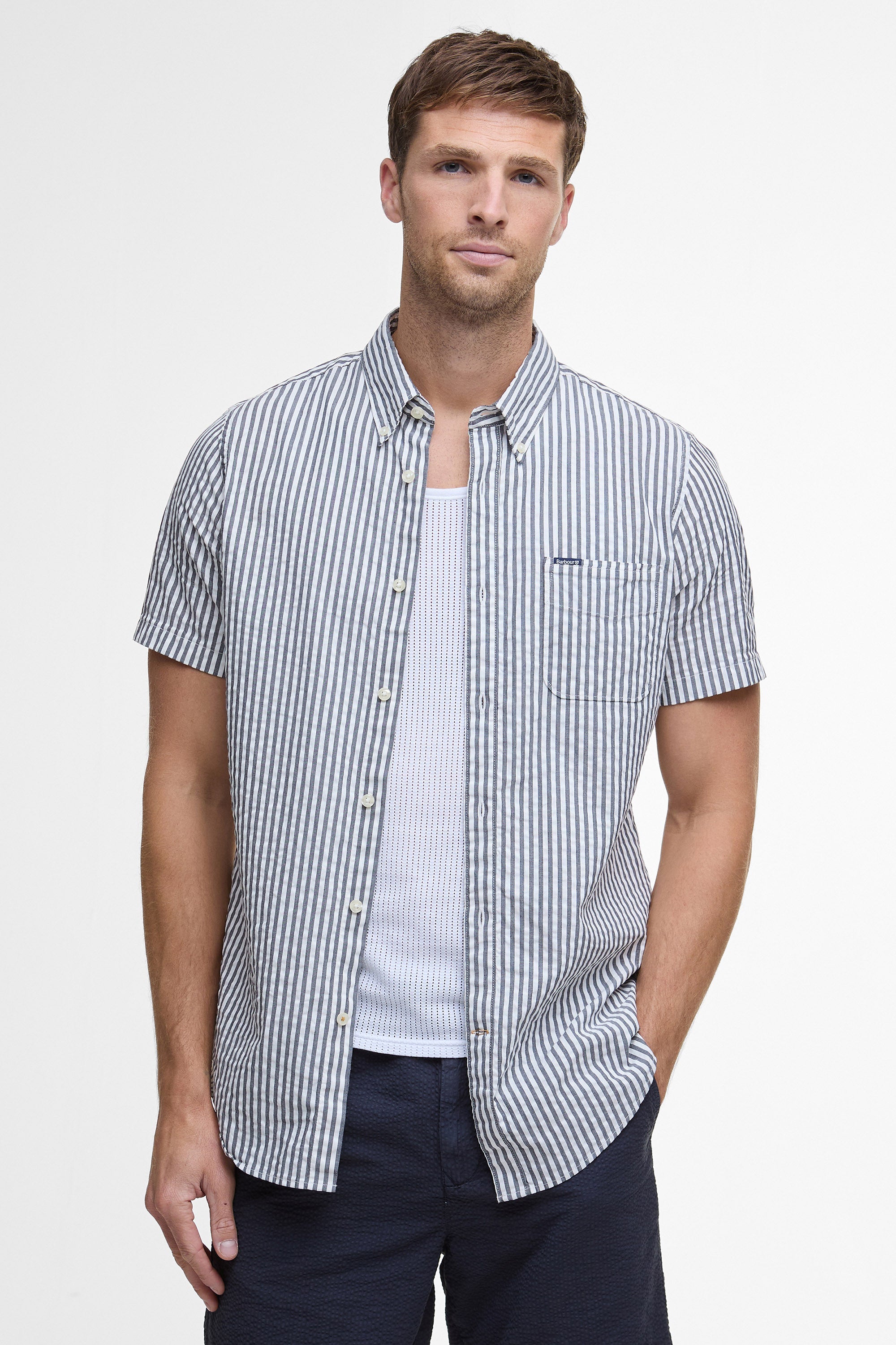 Barbour Cresswell Shirt - Navy