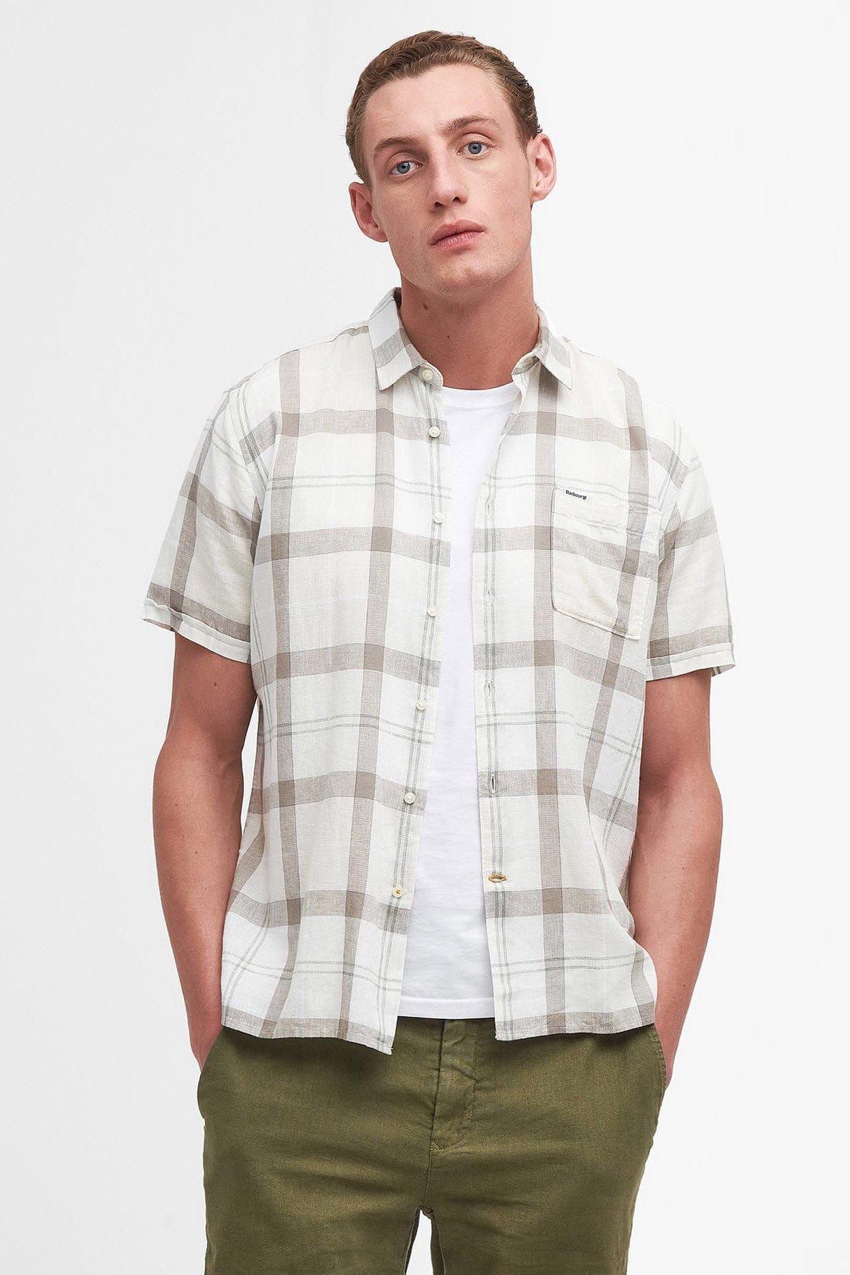 Barbour Croft Regular Fit Short Sleeve Shirt - Saltmarsh Tartan