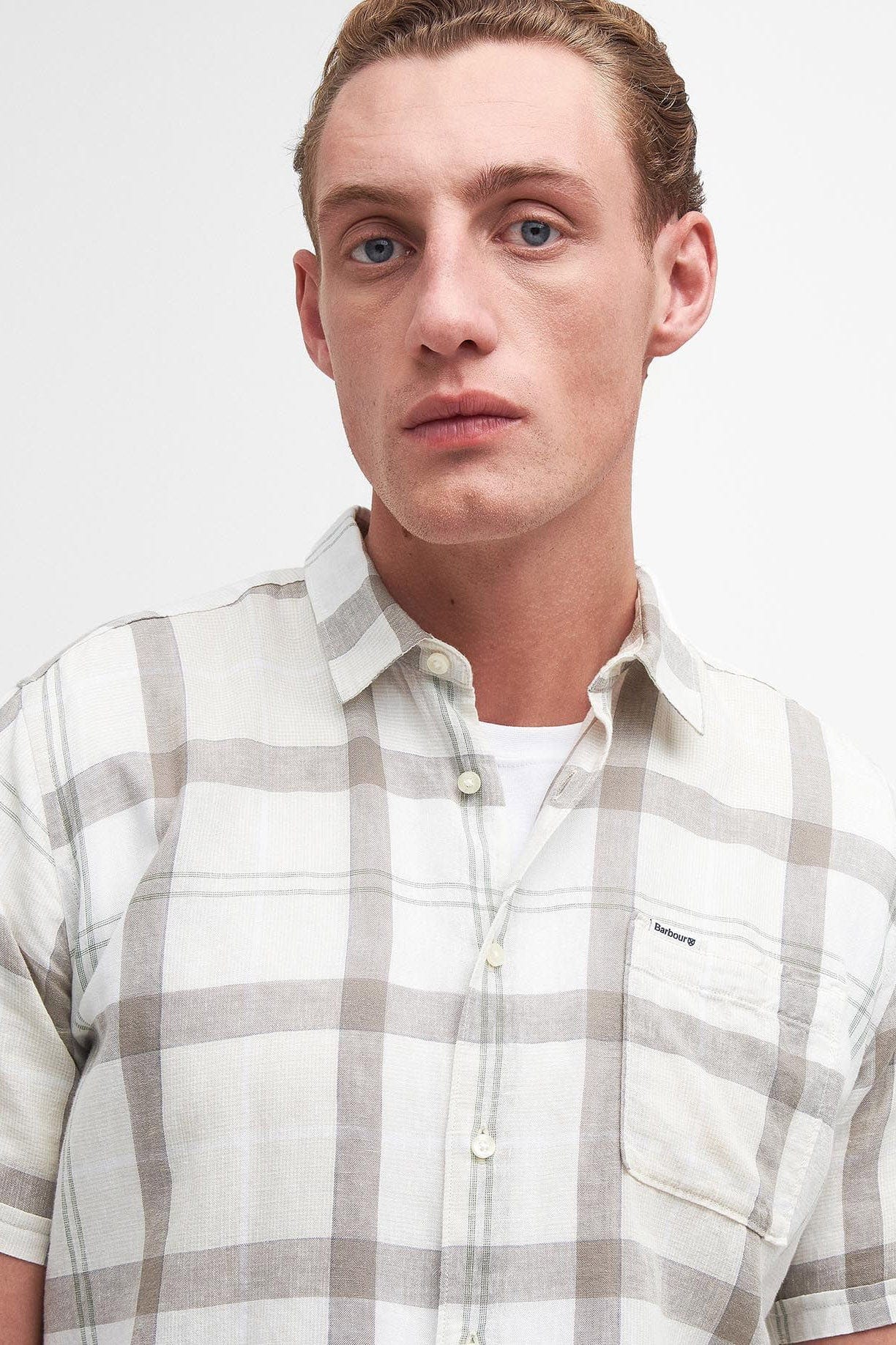 Barbour Croft Regular Fit Short Sleeve Shirt - Saltmarsh Tartan