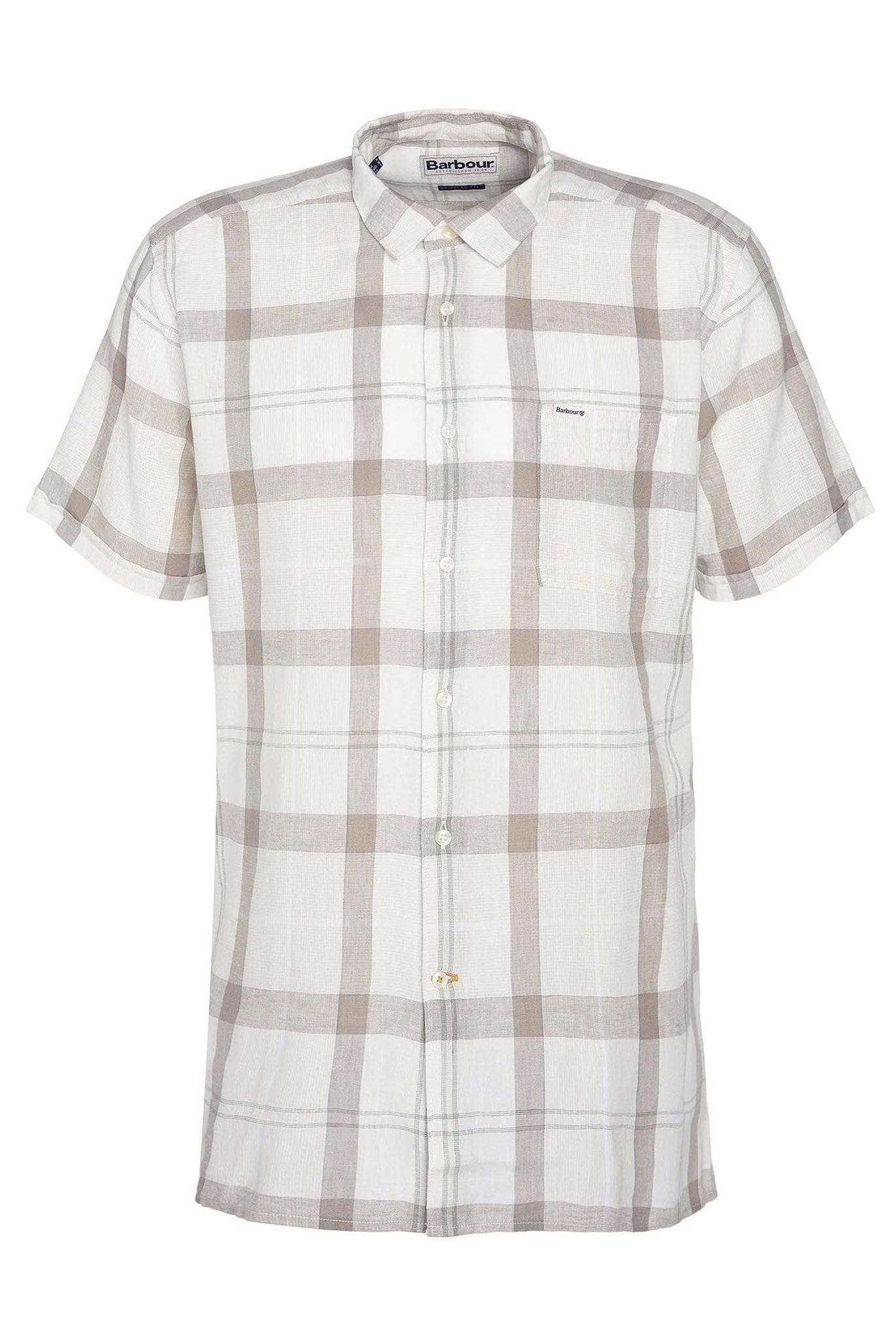 Barbour Croft Regular Fit Short Sleeve Shirt - Saltmarsh Tartan